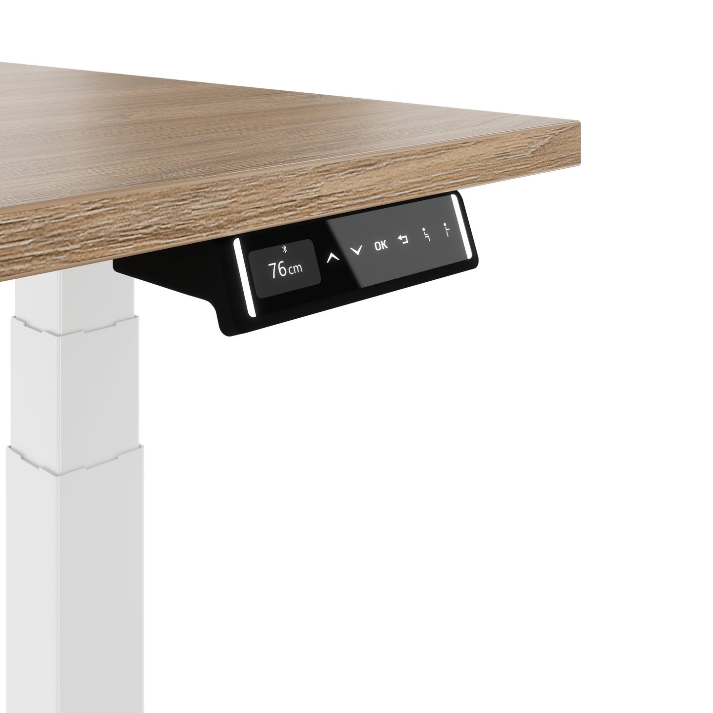 TELDRA Pro, 2-motor desk | 1200 - 2000 mm, electrically height adjustable, amber oak