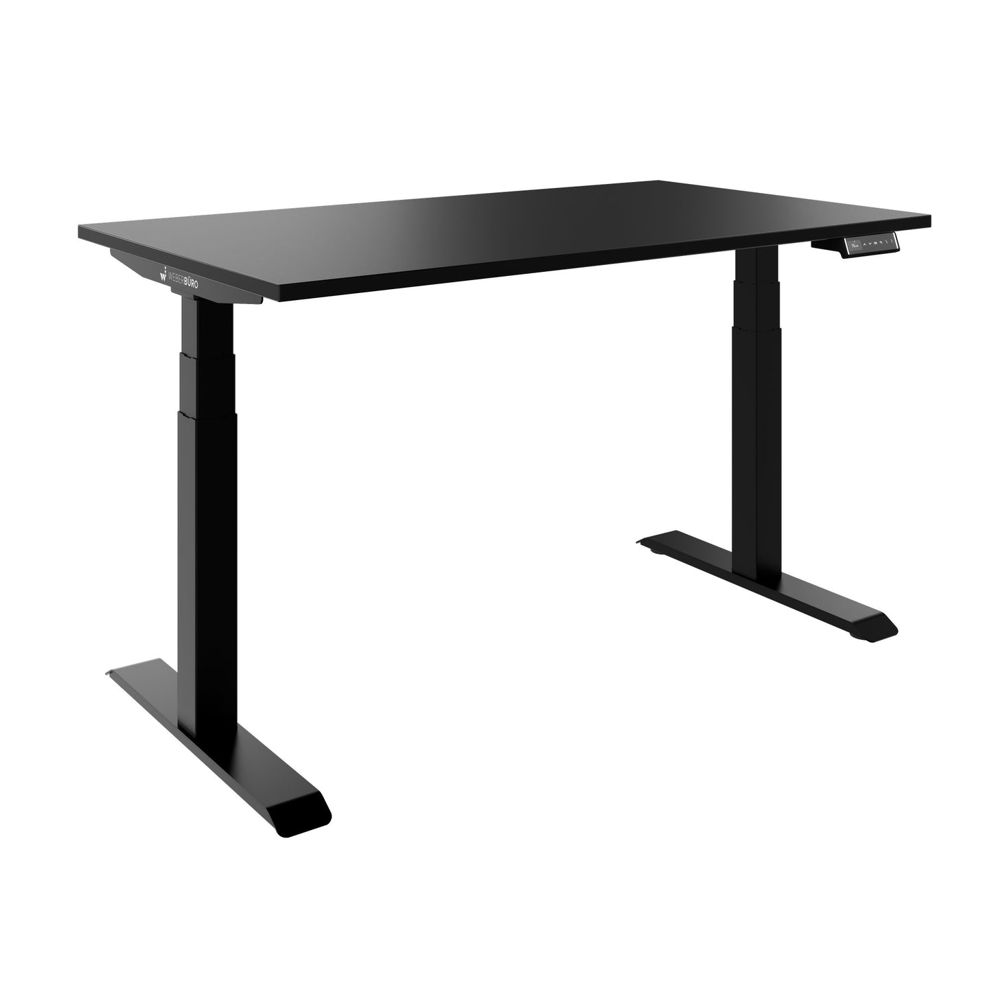 TELDRA Pro, 2-Motoren-Schreibtisch | 1200 - 2000 mm, elektrisch höhenverstellbar, Schwarz