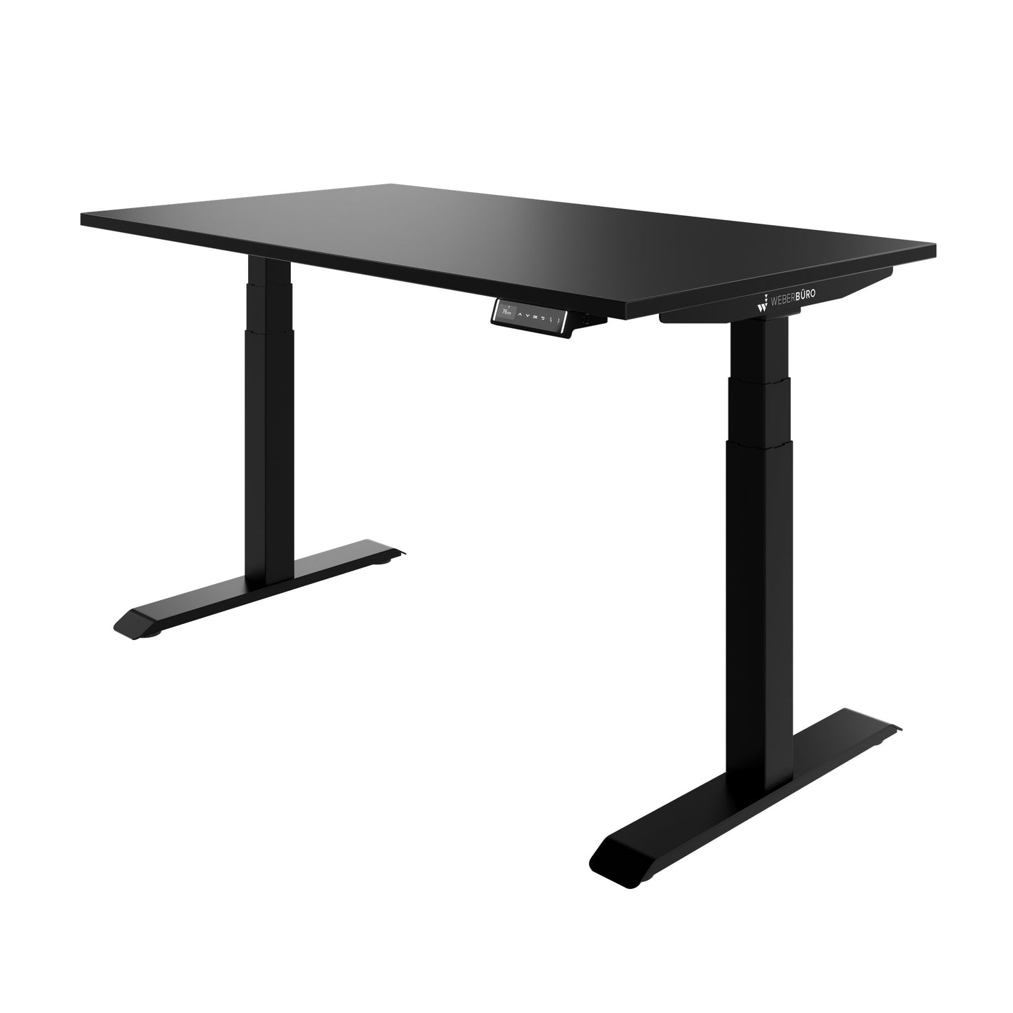 TELDRA Pro, 2-Motoren-Schreibtisch | 1200 - 2000 mm, elektrisch höhenverstellbar, Schwarz
