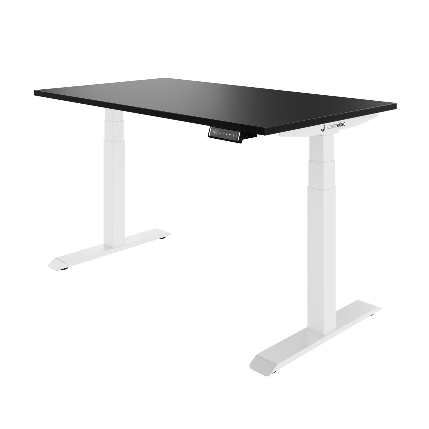 TELDRA Pro, 2-Motoren-Schreibtisch | 1200 - 2000 mm, elektrisch höhenverstellbar, Schwarz