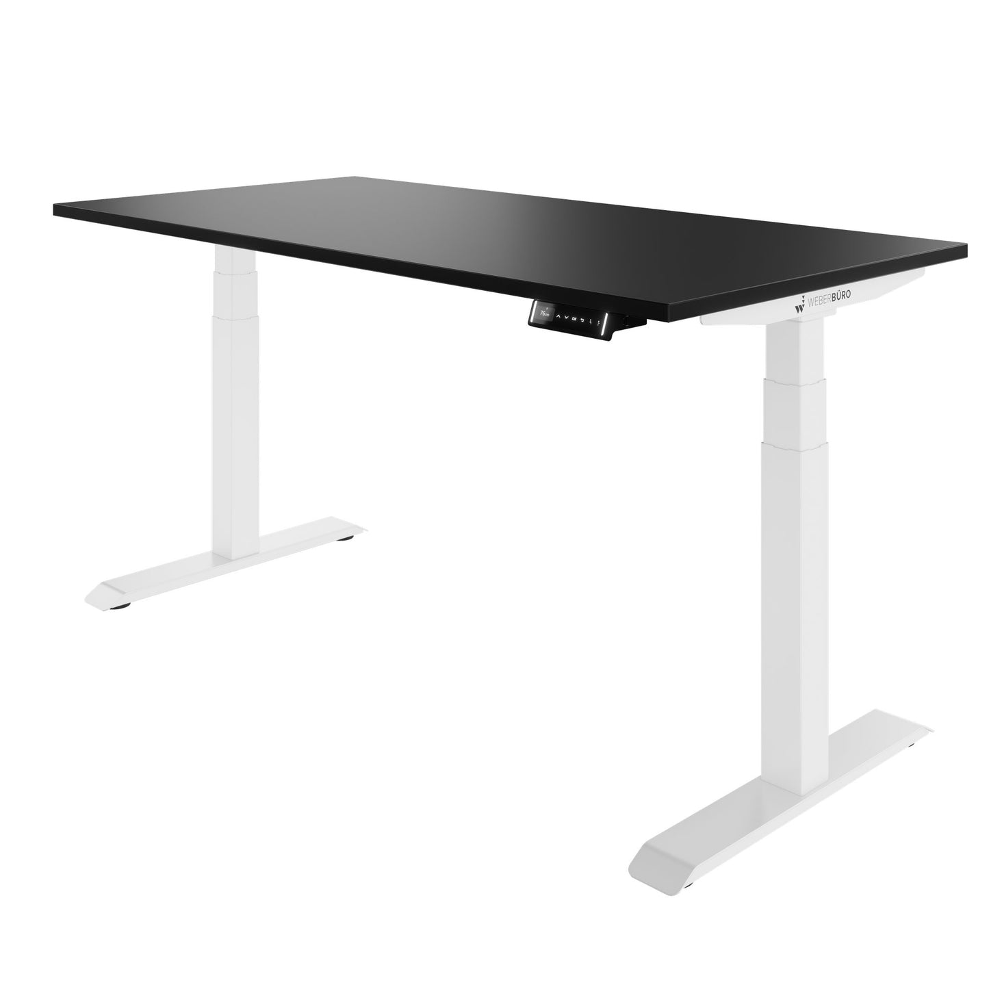 TELDRA Pro, 2-Motoren-Schreibtisch | 1200 - 2000 mm, elektrisch höhenverstellbar, Schwarz