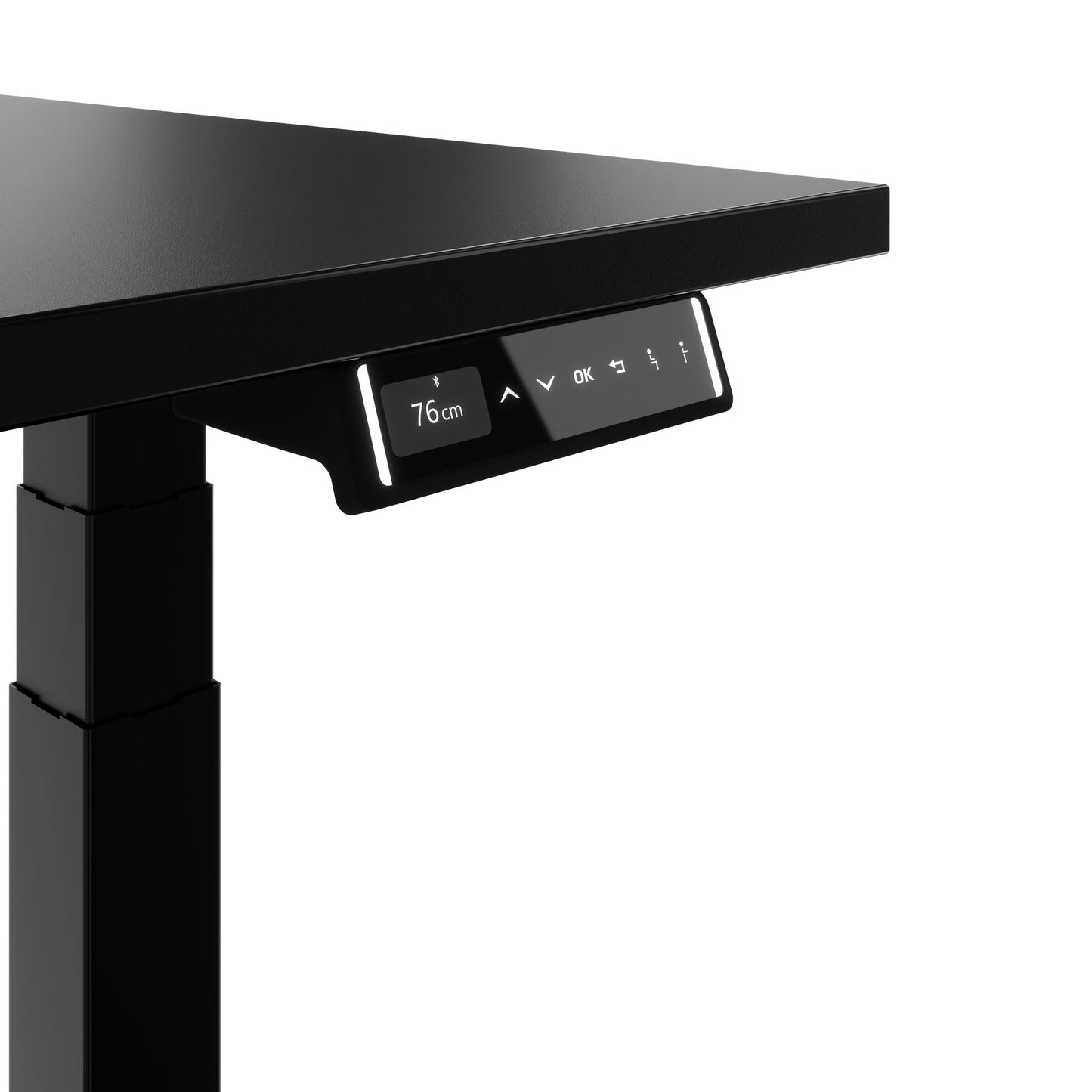 TELDRA Pro, 2-Motoren-Schreibtisch | 1200 - 2000 mm, elektrisch höhenverstellbar, Schwarz