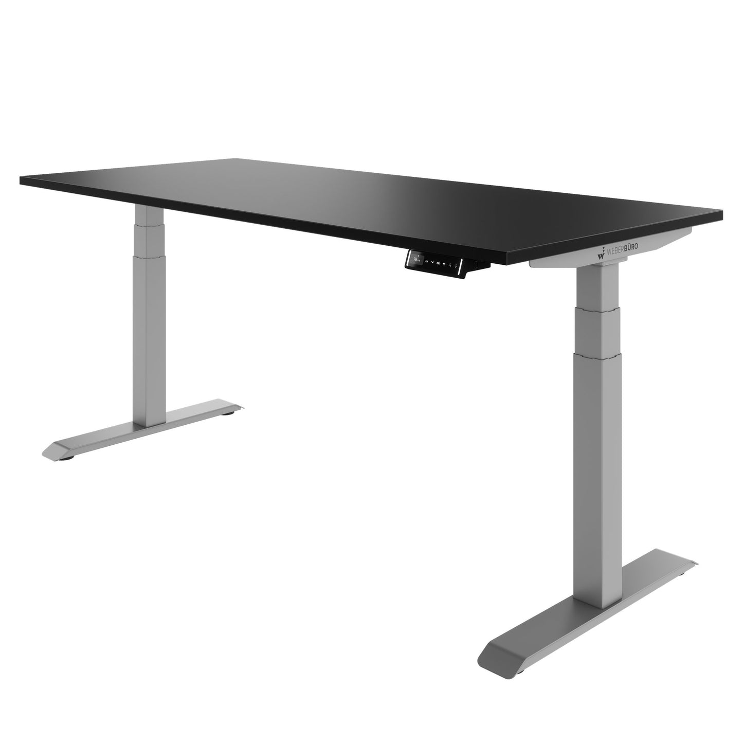 TELDRA Pro, 2-Motoren-Schreibtisch | 1200 - 2000 mm, elektrisch höhenverstellbar, Schwarz