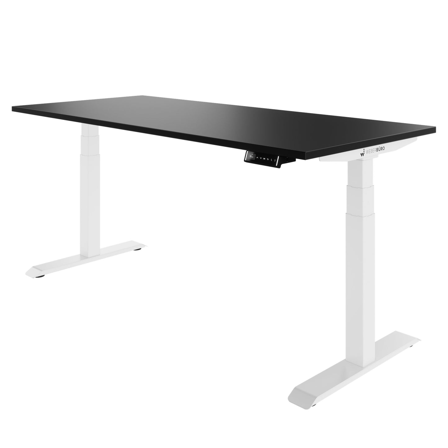 TELDRA Pro, 2-Motoren-Schreibtisch | 1200 - 2000 mm, elektrisch höhenverstellbar, Schwarz