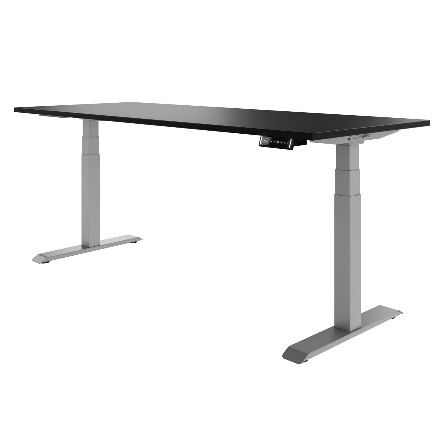 TELDRA Pro, 2-Motoren-Schreibtisch | 1200 - 2000 mm, elektrisch höhenverstellbar, Schwarz