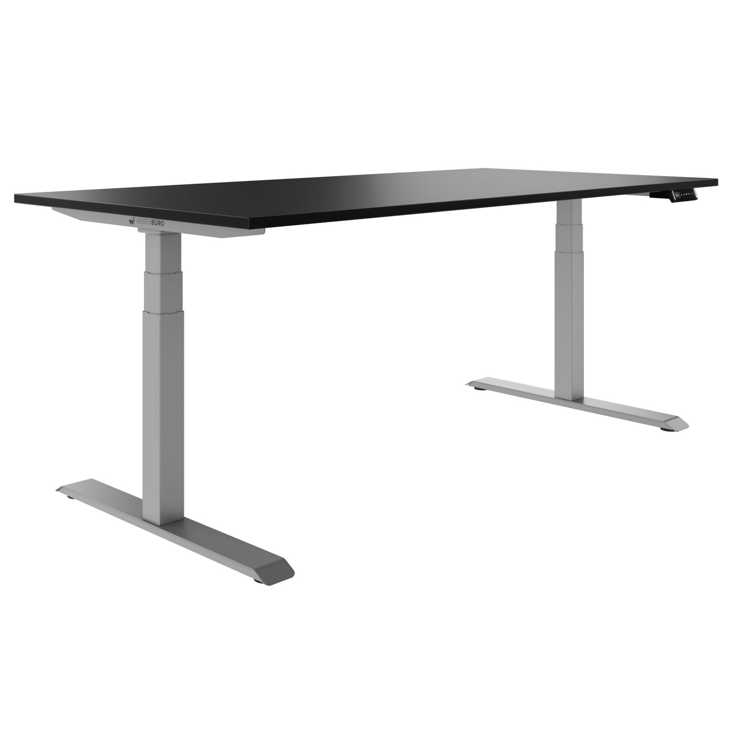 TELDRA Pro, 2-Motoren-Schreibtisch | 1200 - 2000 mm, elektrisch höhenverstellbar, Schwarz
