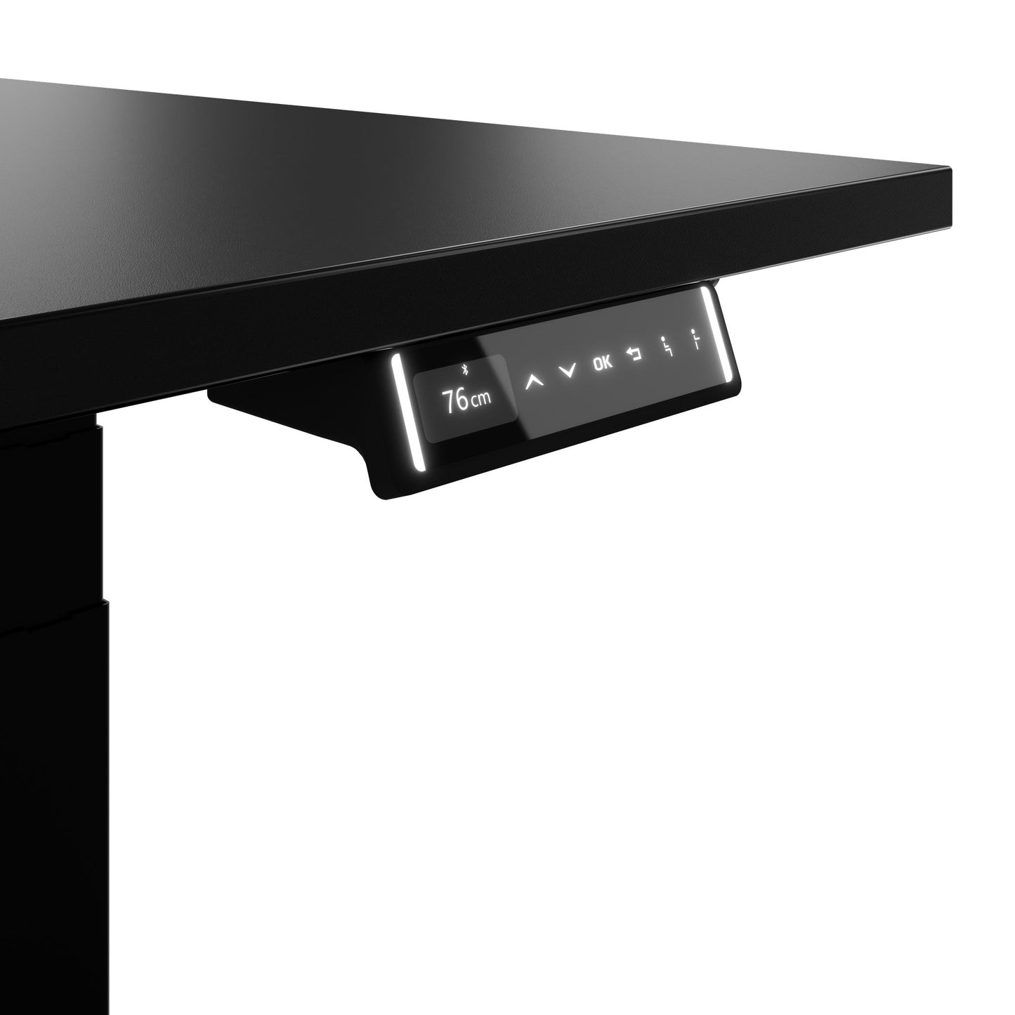 TELDRA Pro, 2-Motoren-Schreibtisch | 1200 - 2000 mm, elektrisch höhenverstellbar, Schwarz