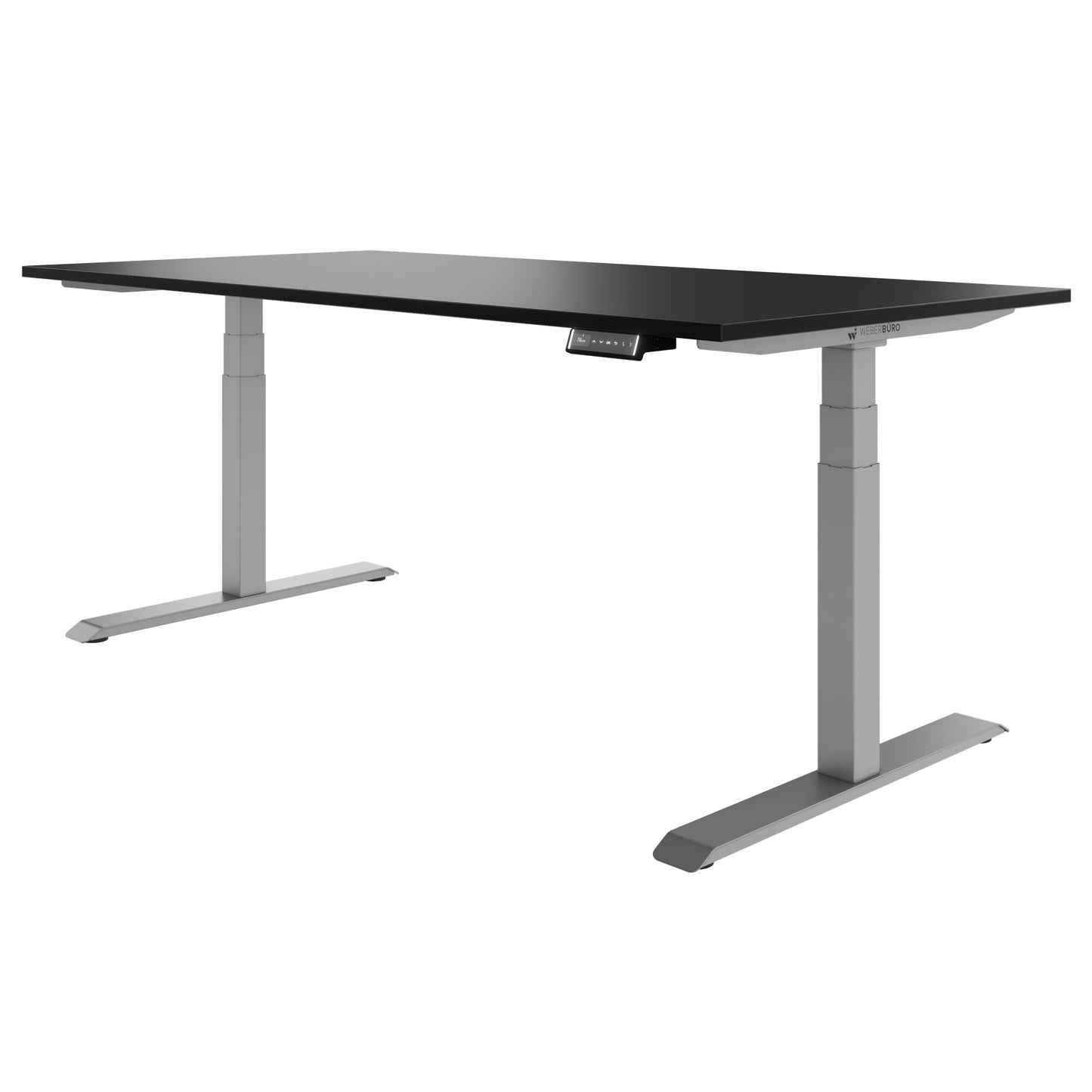 TELDRA Pro, 2-Motoren-Schreibtisch | 1200 - 2000 mm, elektrisch höhenverstellbar, Schwarz