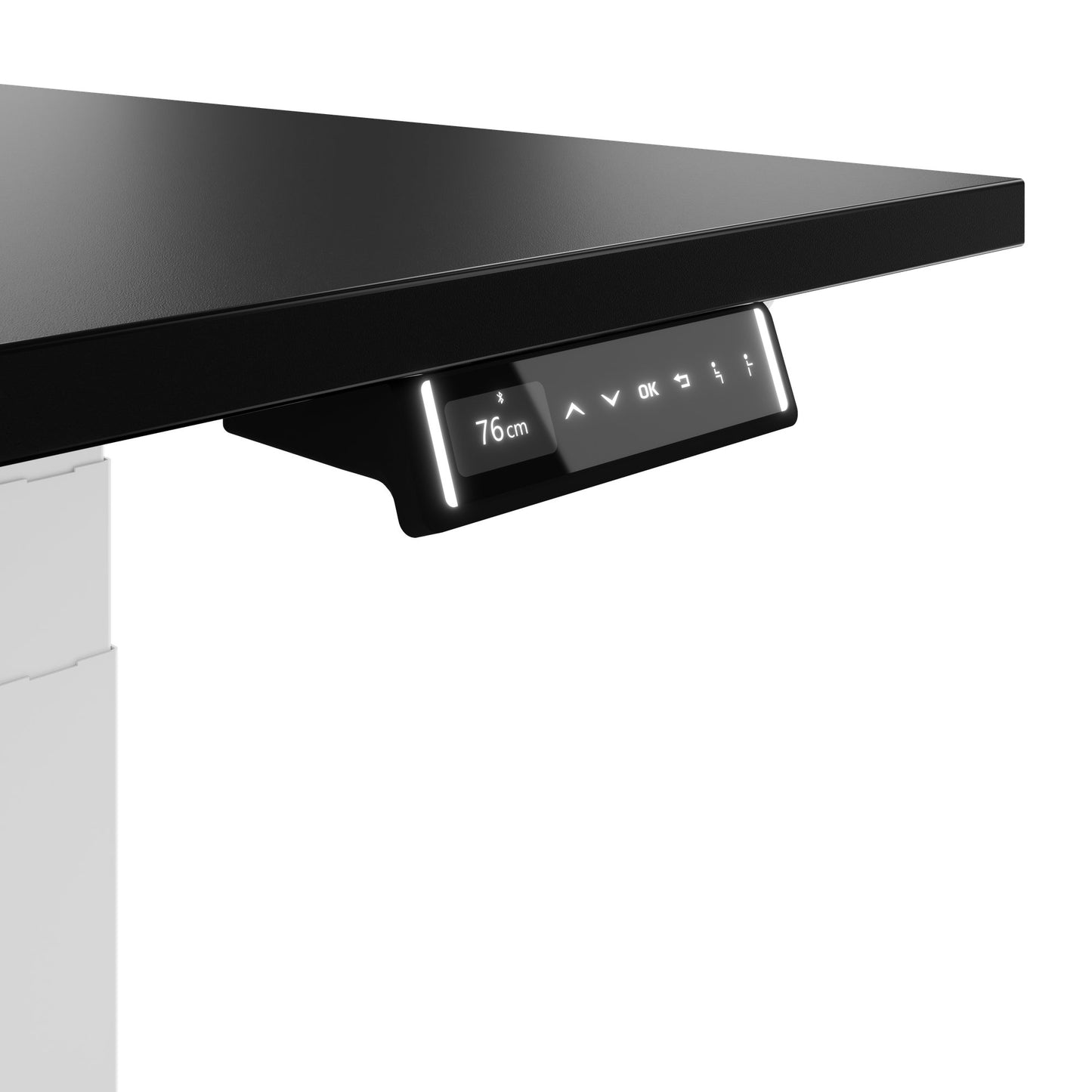 TELDRA Pro, 2-Motoren-Schreibtisch | 1200 - 2000 mm, elektrisch höhenverstellbar, Schwarz