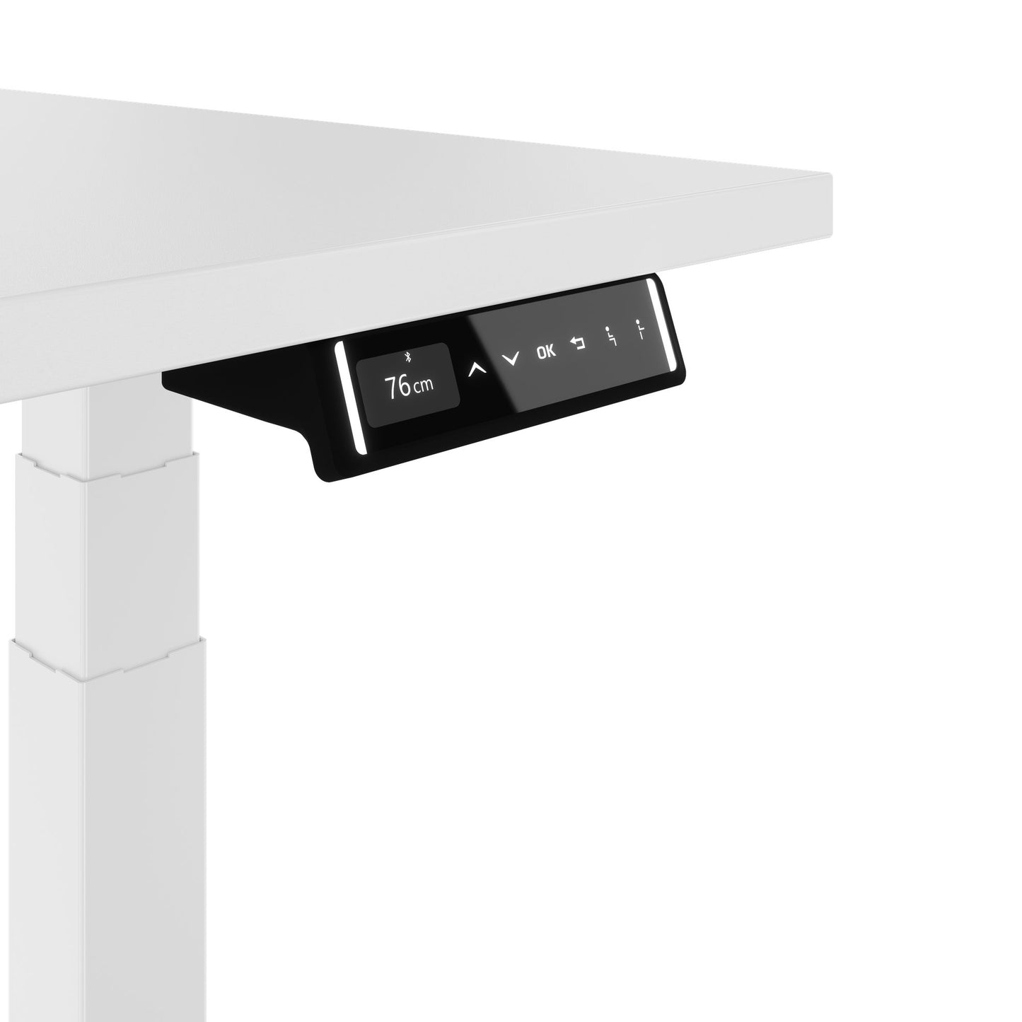 TELDRA Pro, 2-motor desk | 1200 - 2000 mm, electrically height adjustable, white