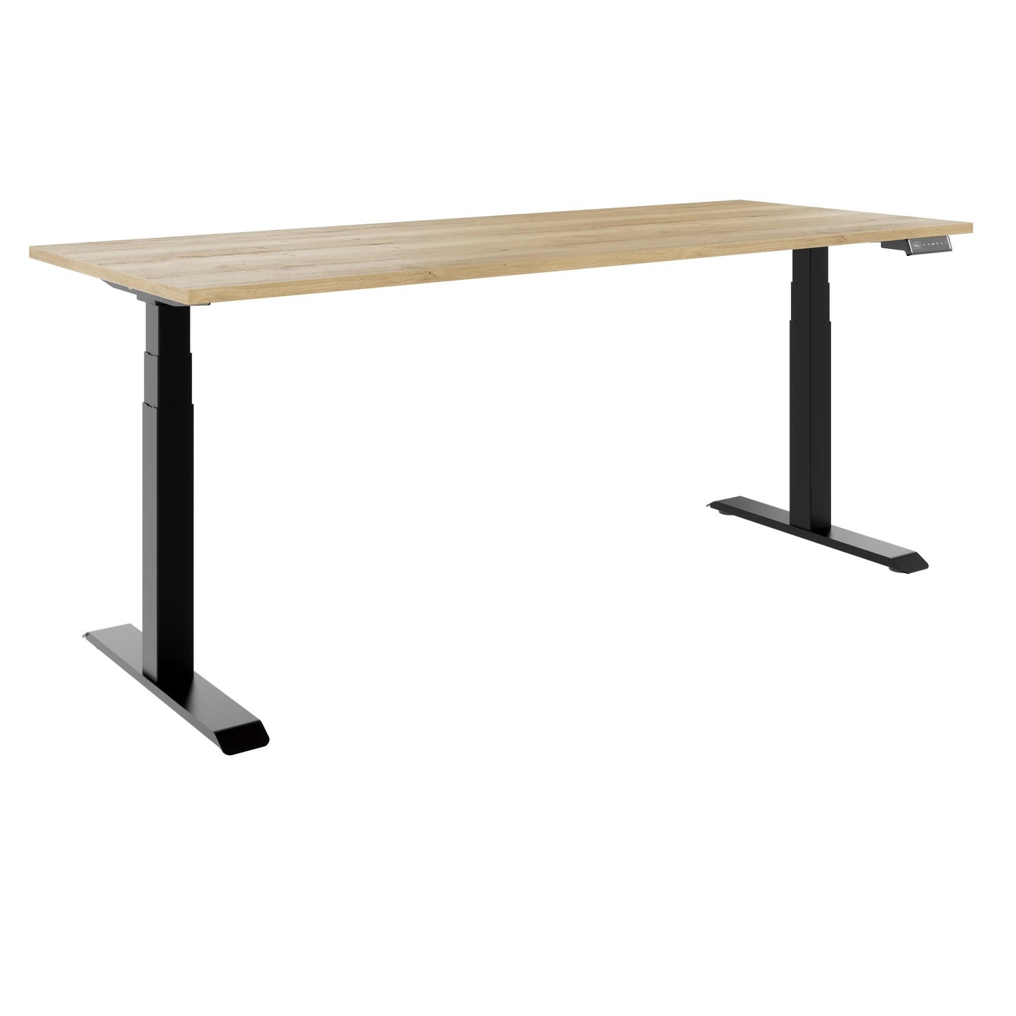TELDRA Pro, 2-Motoren-Schreibtisch | 1200 - 2000 mm, elektrisch höhenverstellbar, Wildeiche