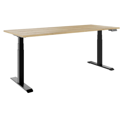 TELDRA Pro, 2-Motoren-Schreibtisch | 1200 - 2000 mm, elektrisch höhenverstellbar, Wildeiche