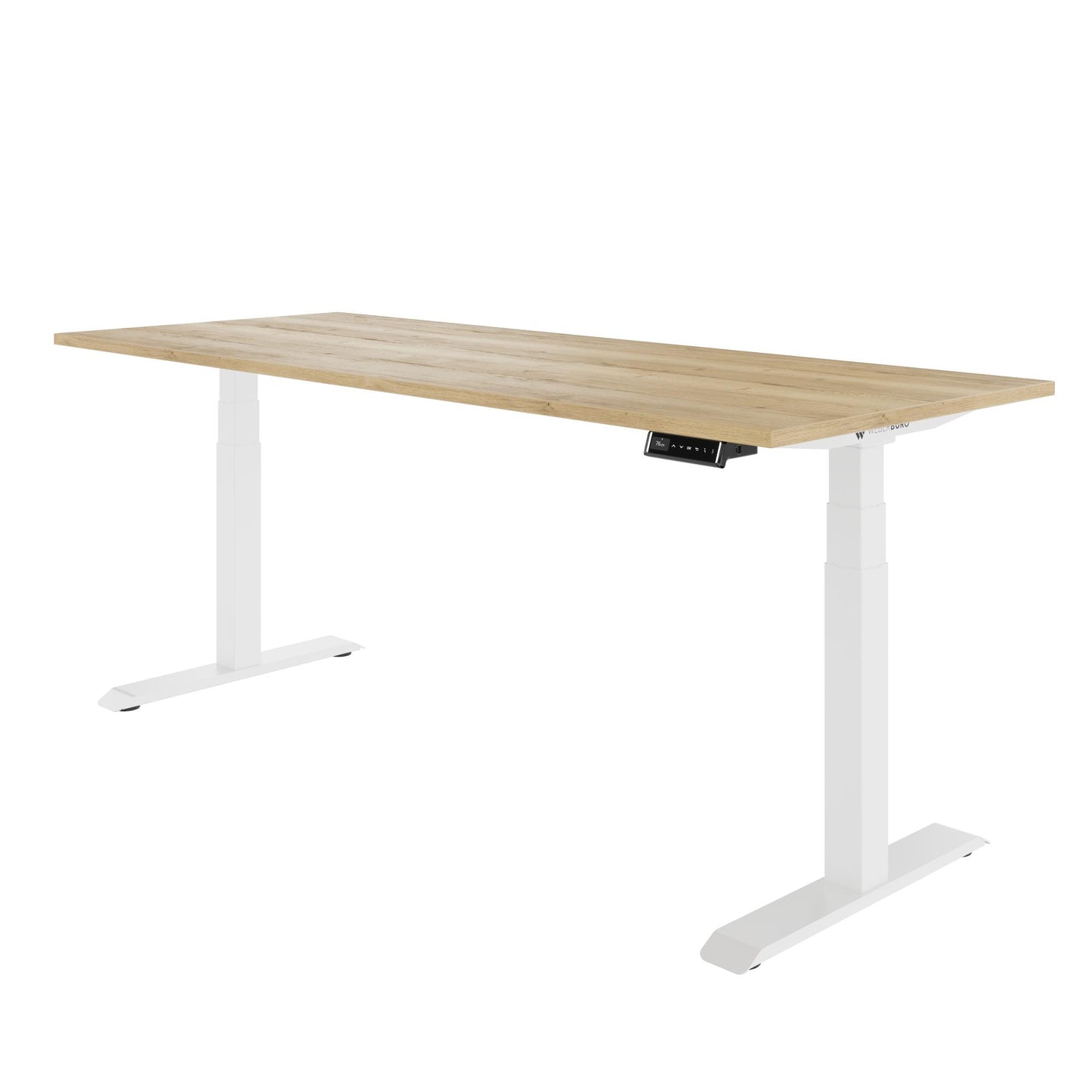 TELDRA Pro, 2-Motoren-Schreibtisch | 1200 - 2000 mm, elektrisch höhenverstellbar, Wildeiche