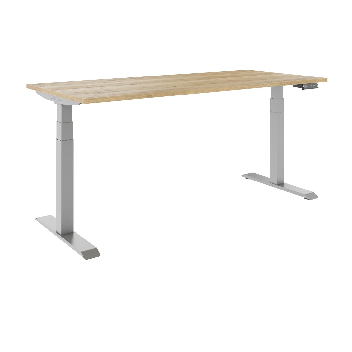TELDRA Pro, 2-Motoren-Schreibtisch | 1200 - 2000 mm, elektrisch höhenverstellbar, Wildeiche