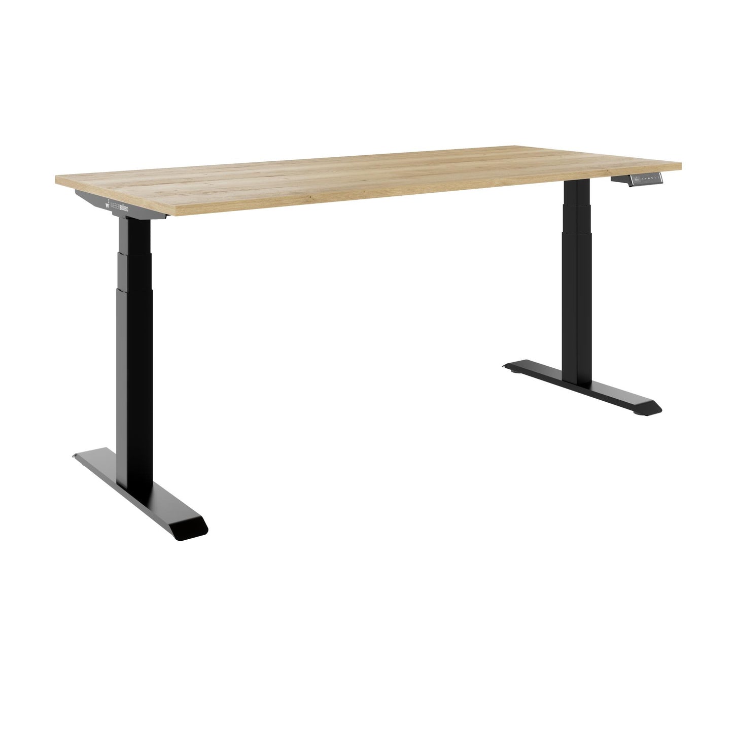 TELDRA Pro, 2-Motoren-Schreibtisch | 1200 - 2000 mm, elektrisch höhenverstellbar, Wildeiche