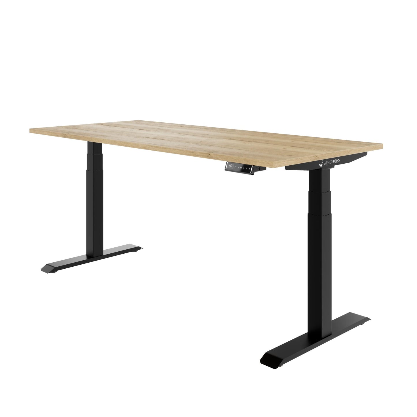 TELDRA Pro, 2-Motoren-Schreibtisch | 1200 - 2000 mm, elektrisch höhenverstellbar, Wildeiche