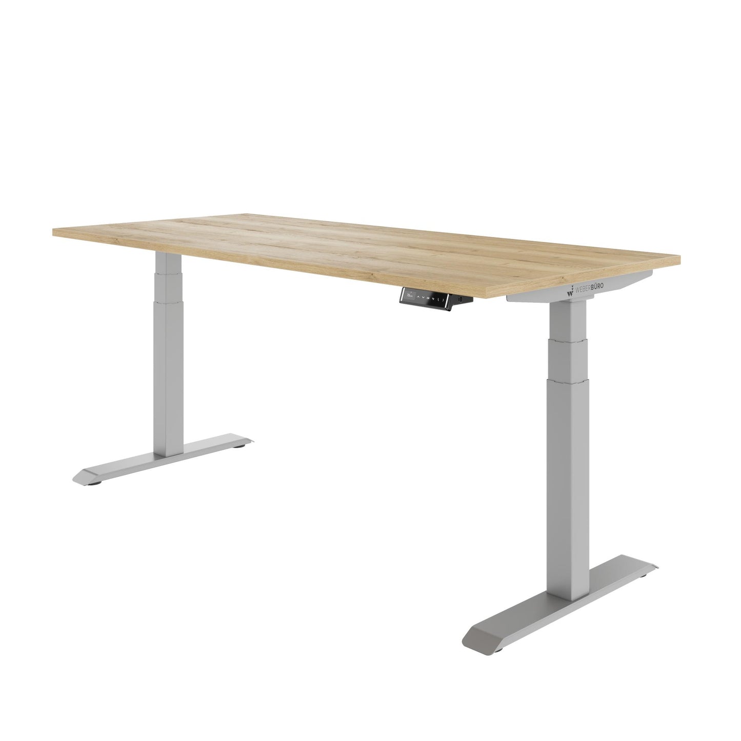 TELDRA Pro, 2-Motoren-Schreibtisch | 1200 - 2000 mm, elektrisch höhenverstellbar, Wildeiche