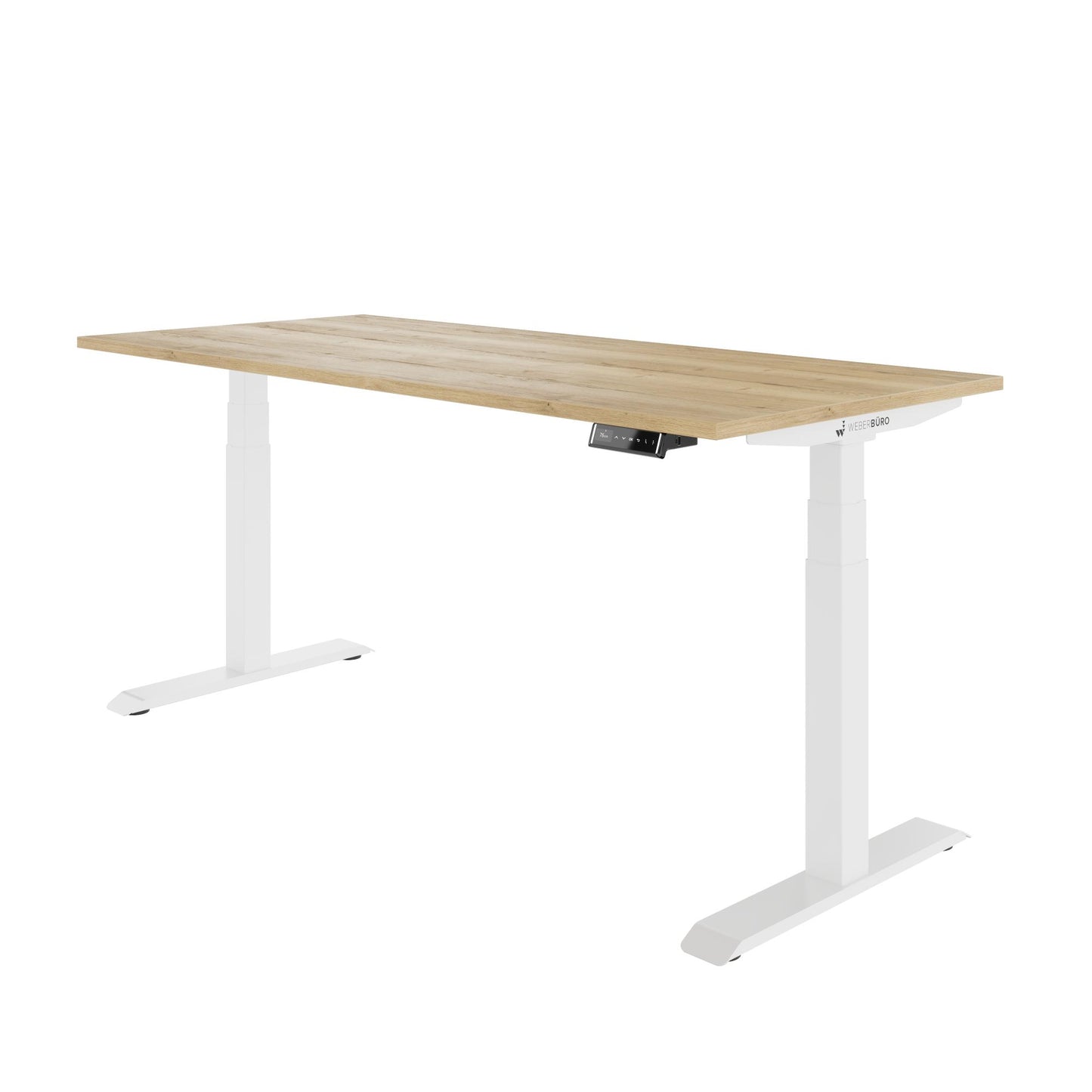 TELDRA Pro, 2-Motoren-Schreibtisch | 1200 - 2000 mm, elektrisch höhenverstellbar, Wildeiche