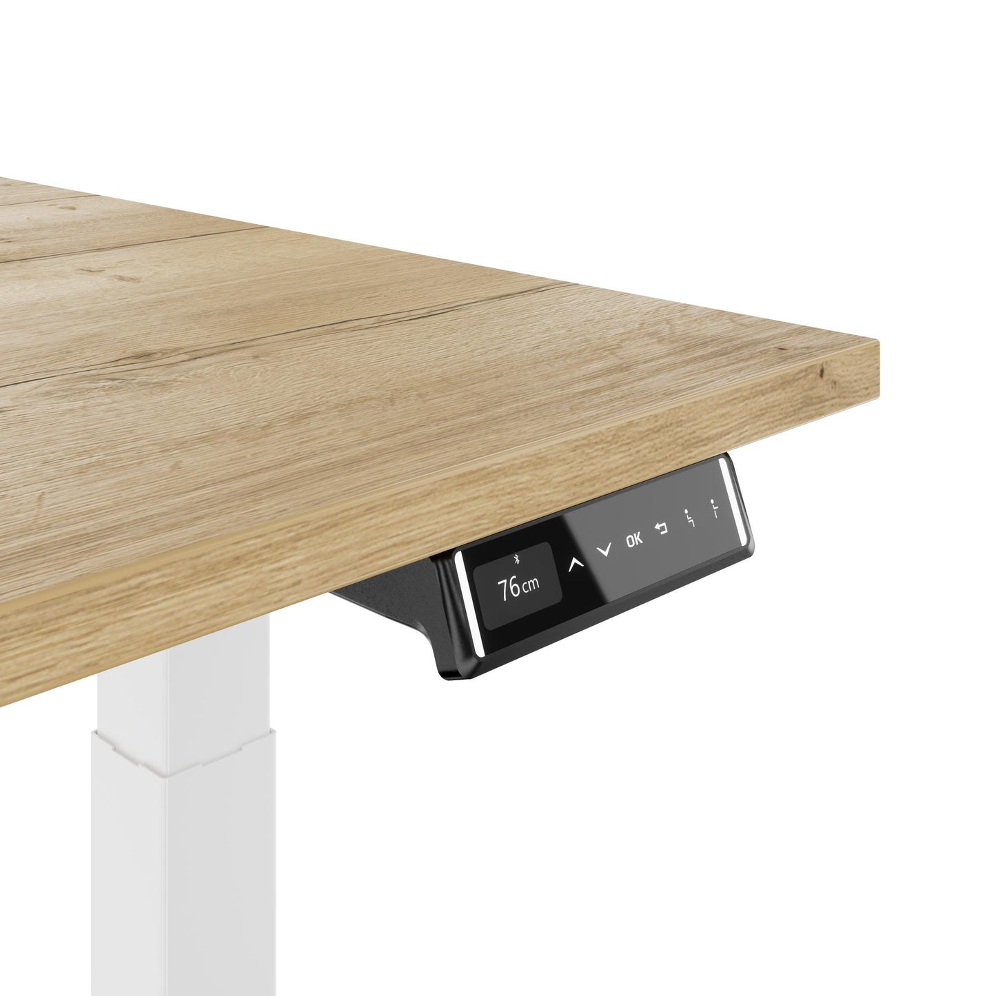 TELDRA Pro, 2-Motoren-Schreibtisch | 1200 - 2000 mm, elektrisch höhenverstellbar, Wildeiche