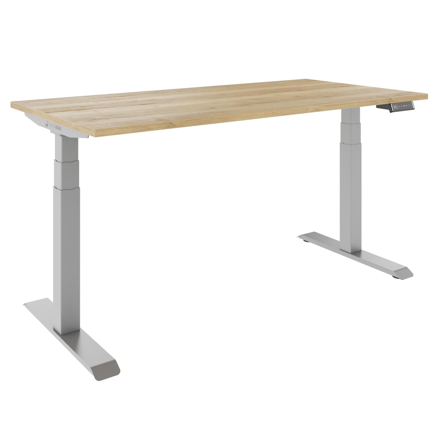 TELDRA Pro, 2-Motoren-Schreibtisch | 1200 - 2000 mm, elektrisch höhenverstellbar, Wildeiche