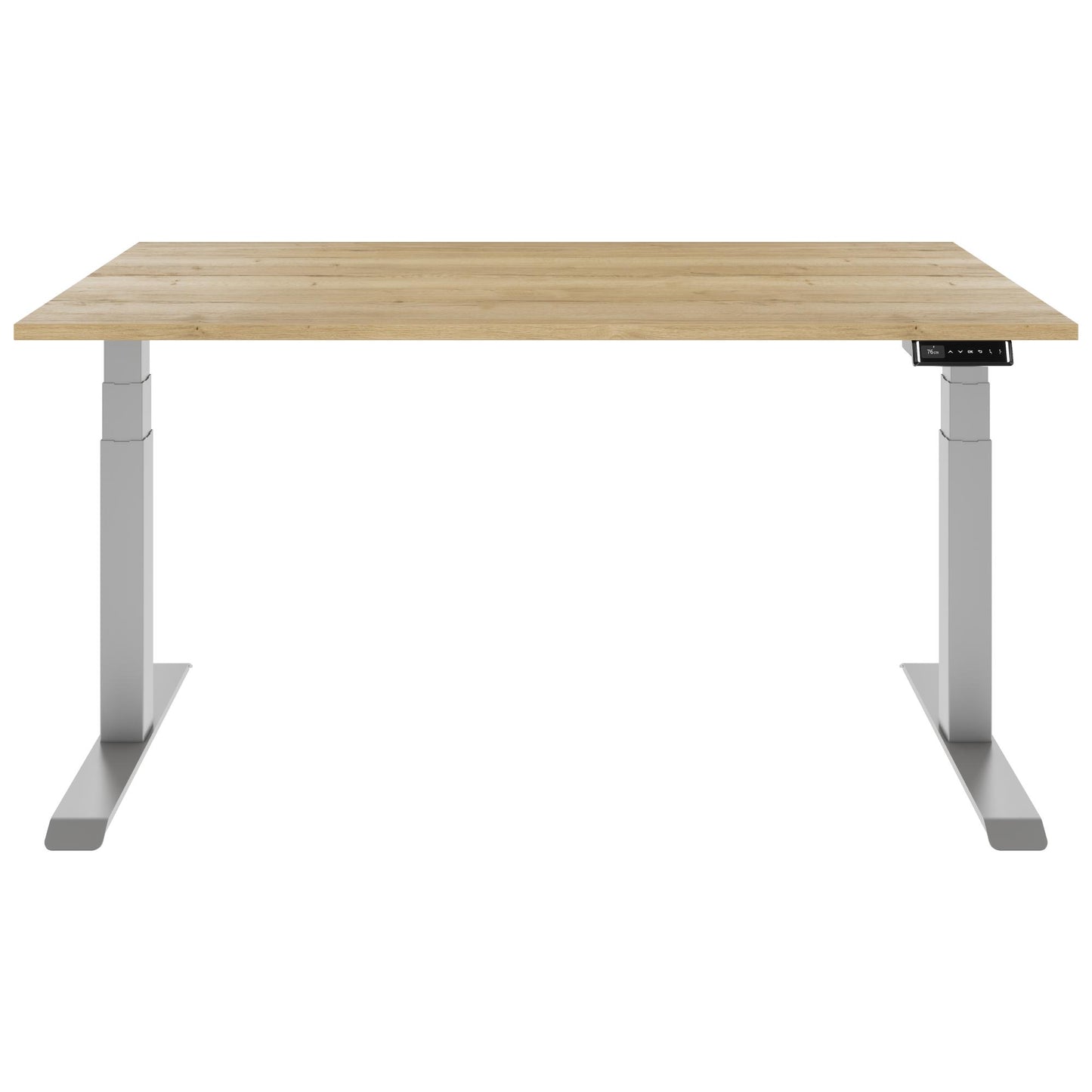 TELDRA Pro, 2-Motoren-Schreibtisch | 1200 - 2000 mm, elektrisch höhenverstellbar, Wildeiche