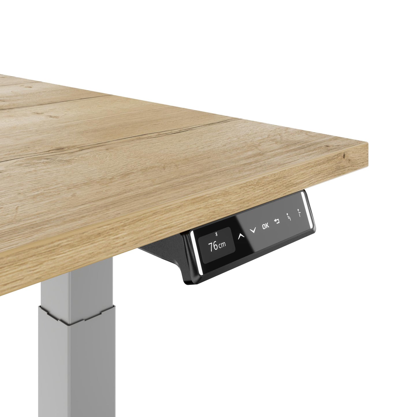 TELDRA Pro, 2-Motoren-Schreibtisch | 1200 - 2000 mm, elektrisch höhenverstellbar, Wildeiche