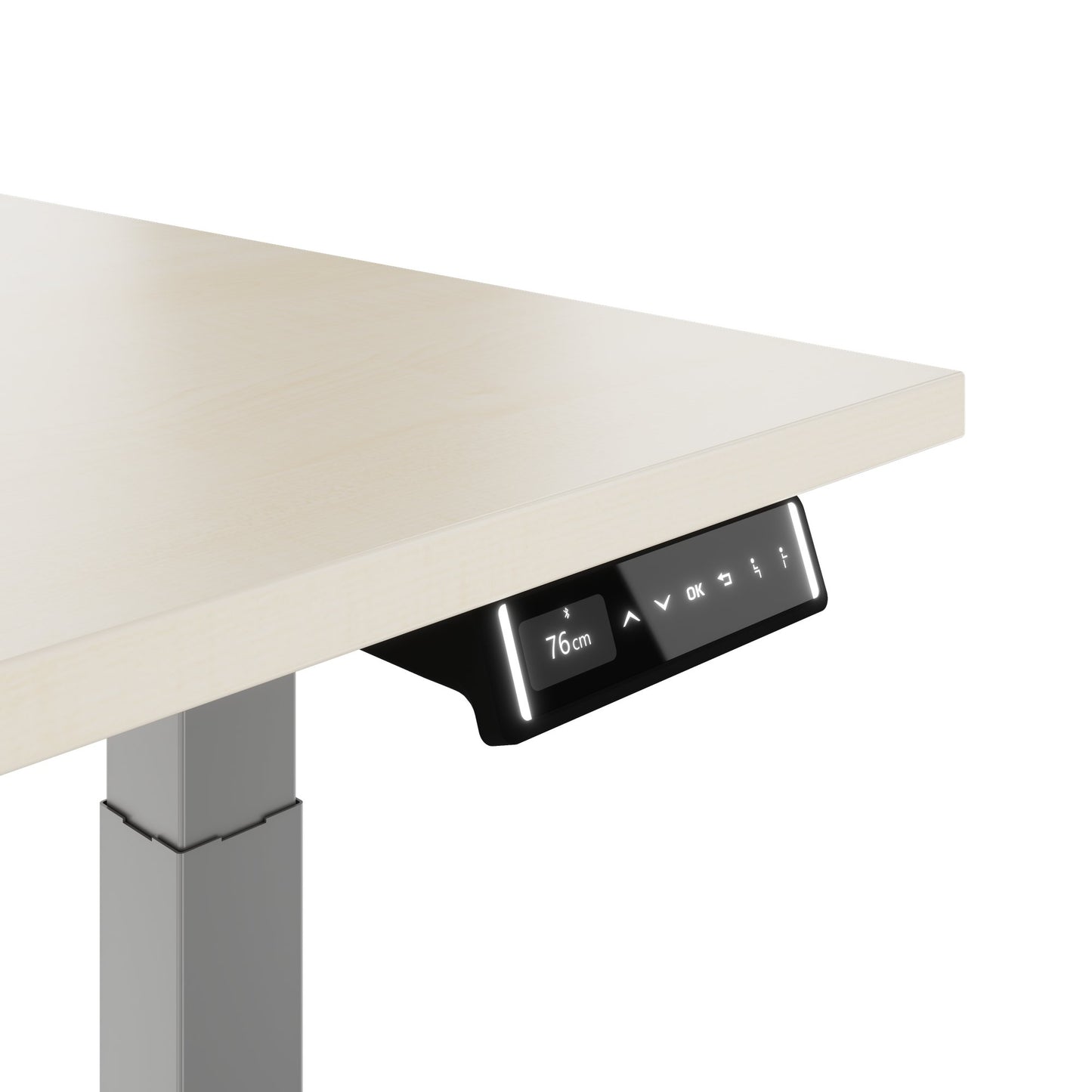 TELDRA Pro, Bureau à 2 moteurs | 1600 - 1800 mm, réglable à la hauteur électrique, érable