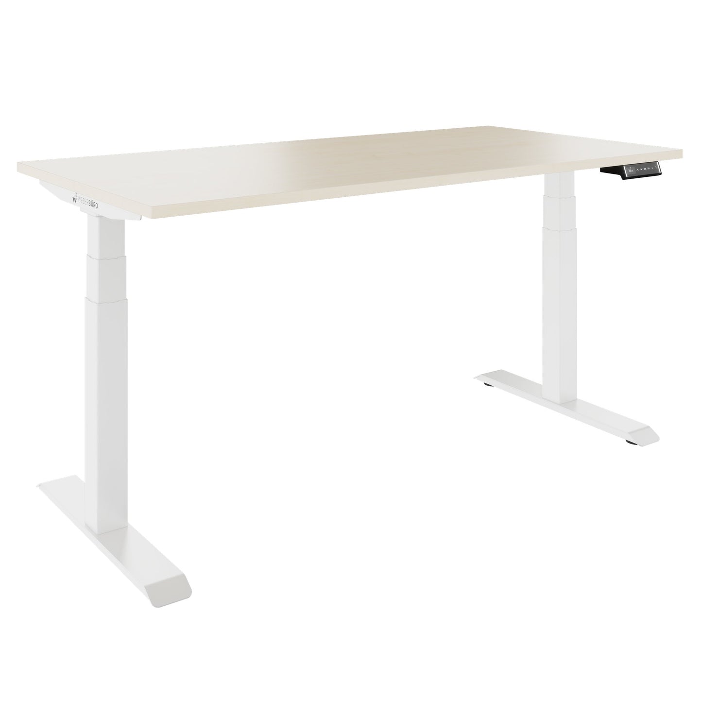 TELDRA Pro, Bureau à 2 moteurs | 1600 - 1800 mm, réglable à la hauteur électrique, érable