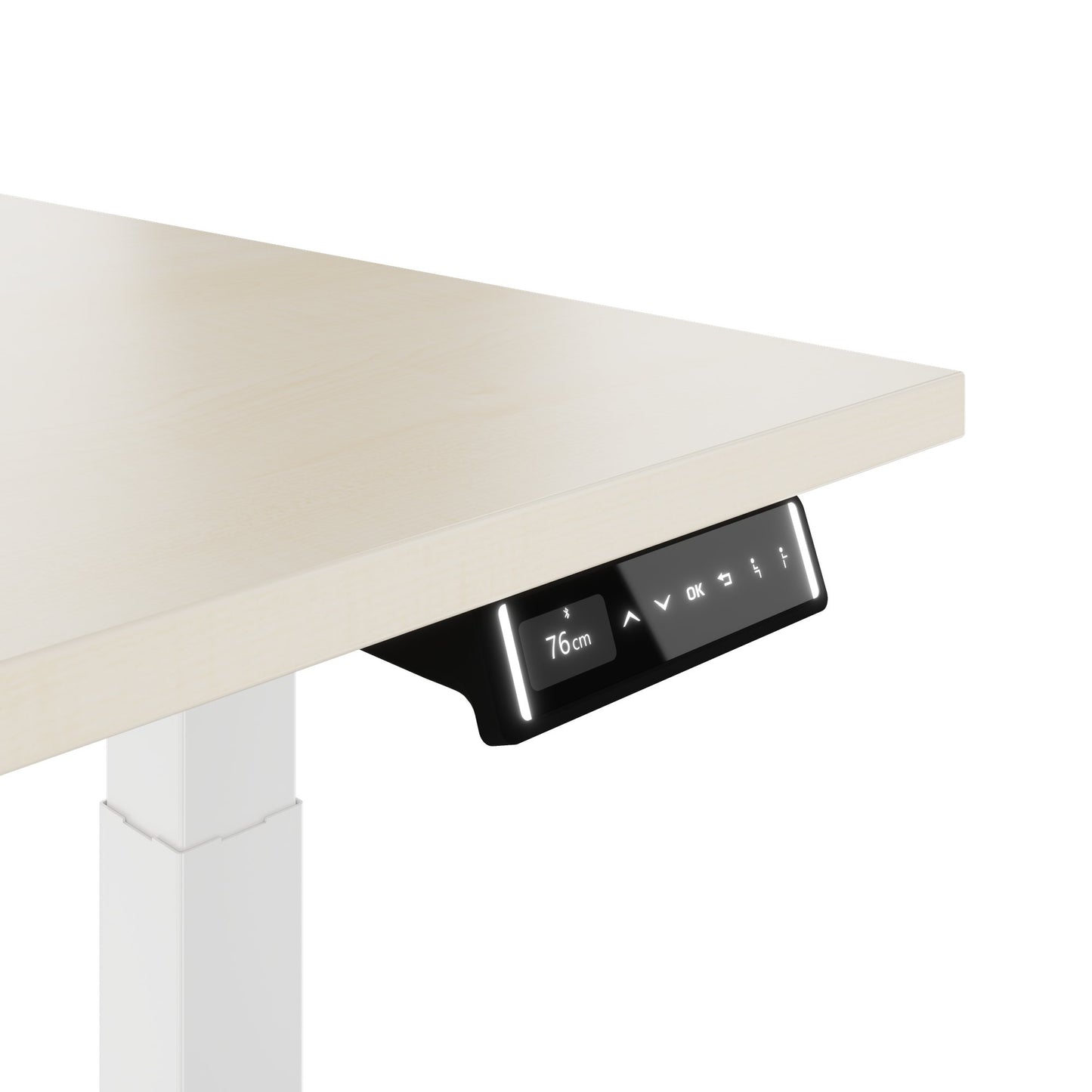 TELDRA Pro, Bureau à 2 moteurs | 1600 - 1800 mm, réglable à la hauteur électrique, érable