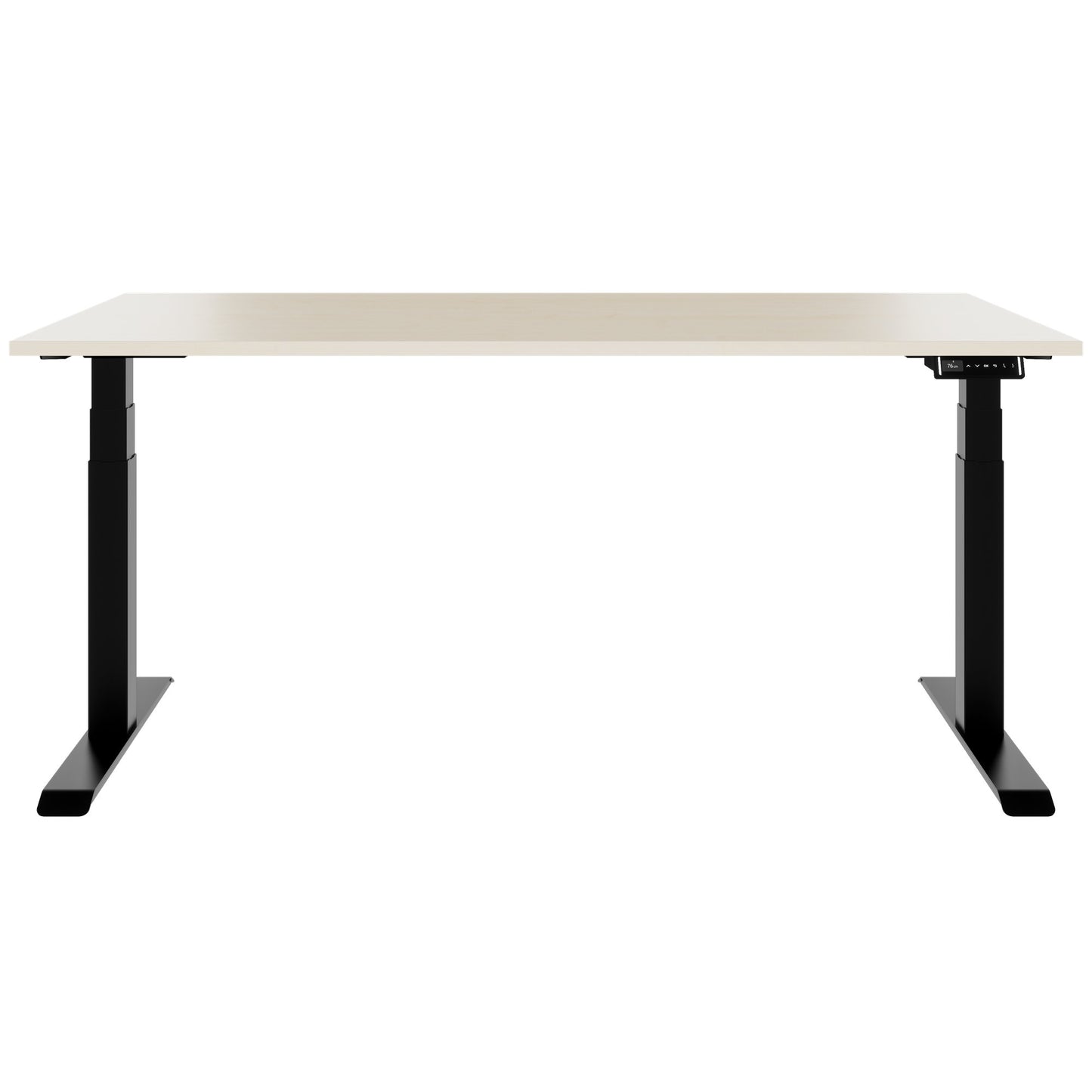 TELDRA Pro, Bureau à 2 moteurs | 1600 - 1800 mm, réglable à la hauteur électrique, érable