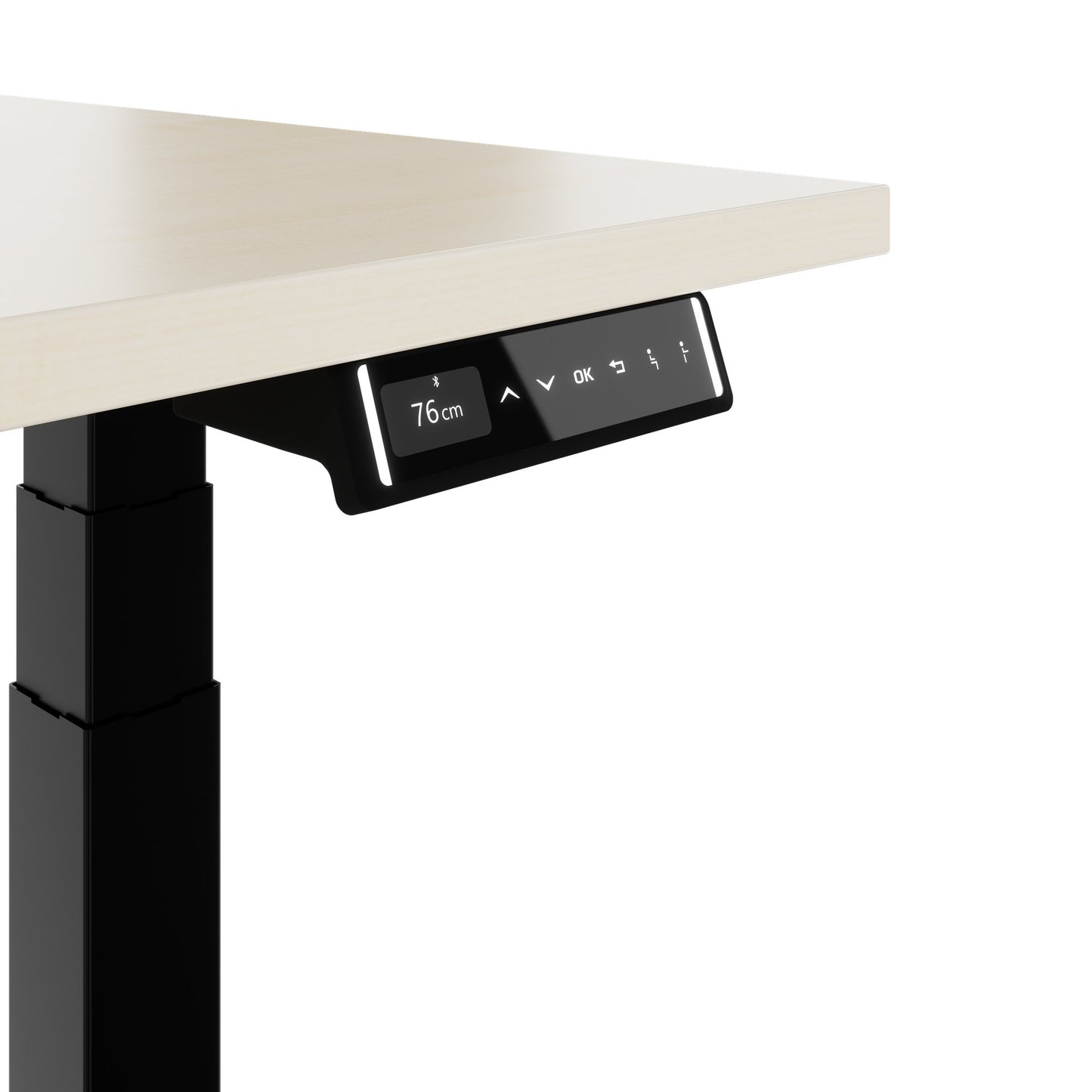 TELDRA Pro, Bureau à 2 moteurs | 1600 - 1800 mm, réglable à la hauteur électrique, érable