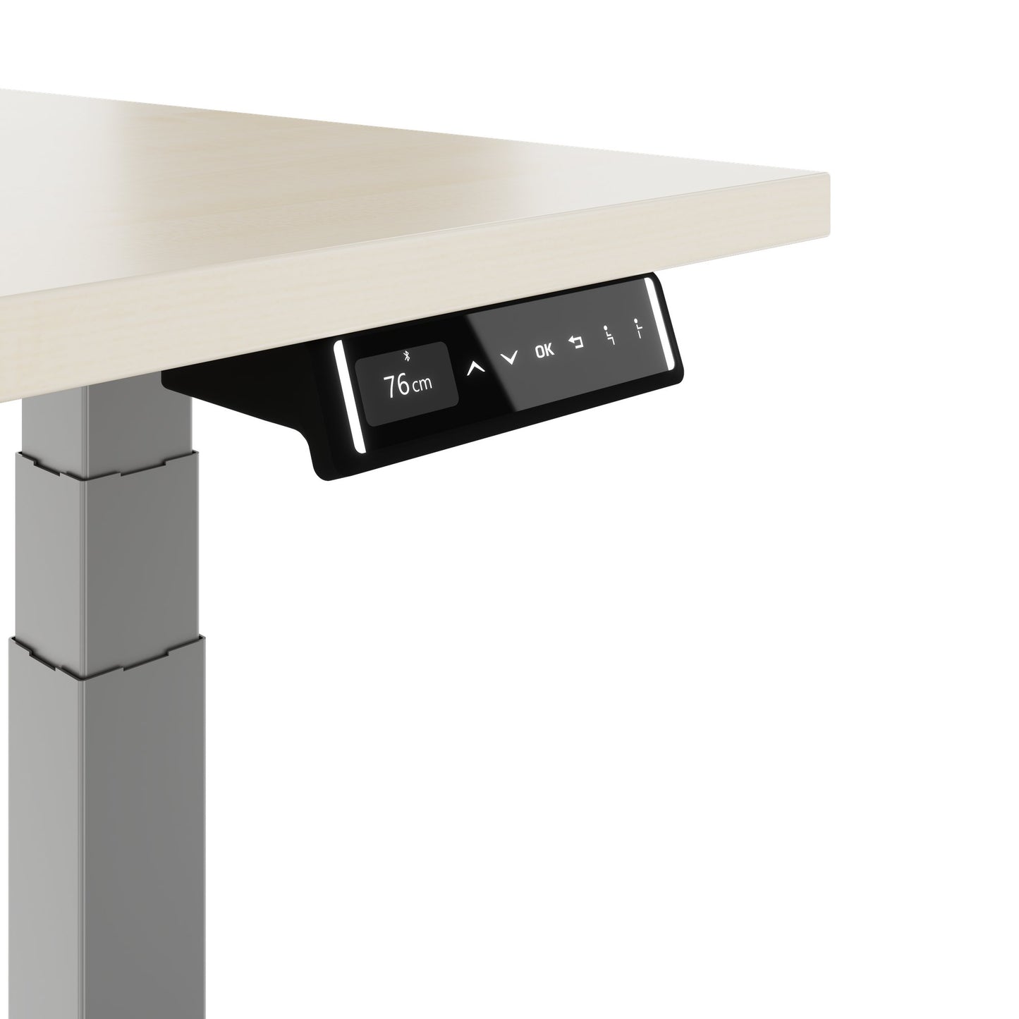 TELDRA Pro, Bureau à 2 moteurs | 1600 - 1800 mm, réglable à la hauteur électrique, érable