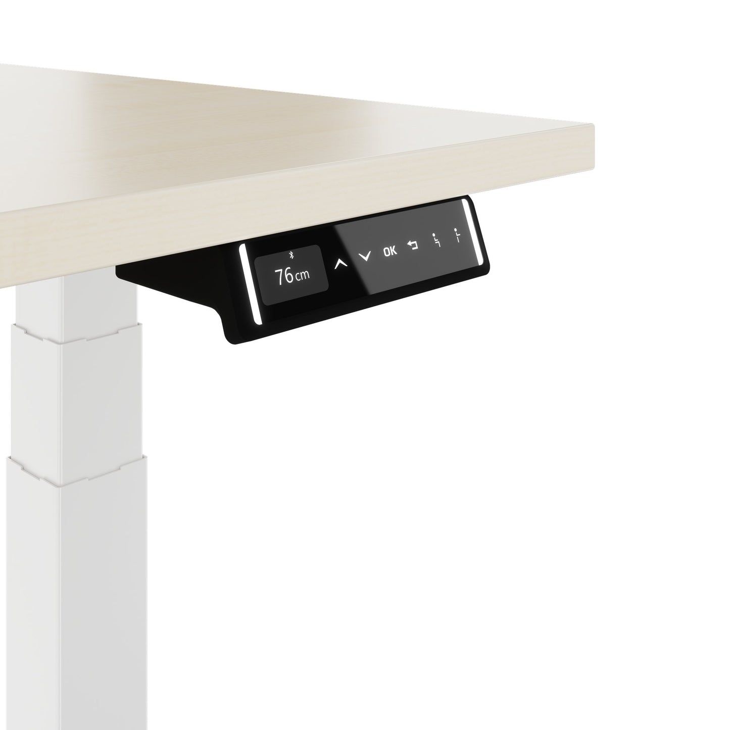 TELDRA Pro, Bureau à 2 moteurs | 1600 - 1800 mm, réglable à la hauteur électrique, érable