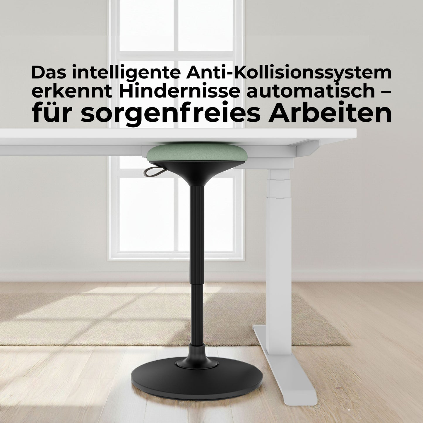 TELDRA Pro, Desk a 2 motori | 1600-1800 mm, regolabile in altezza elettricamente, grigio cubanite