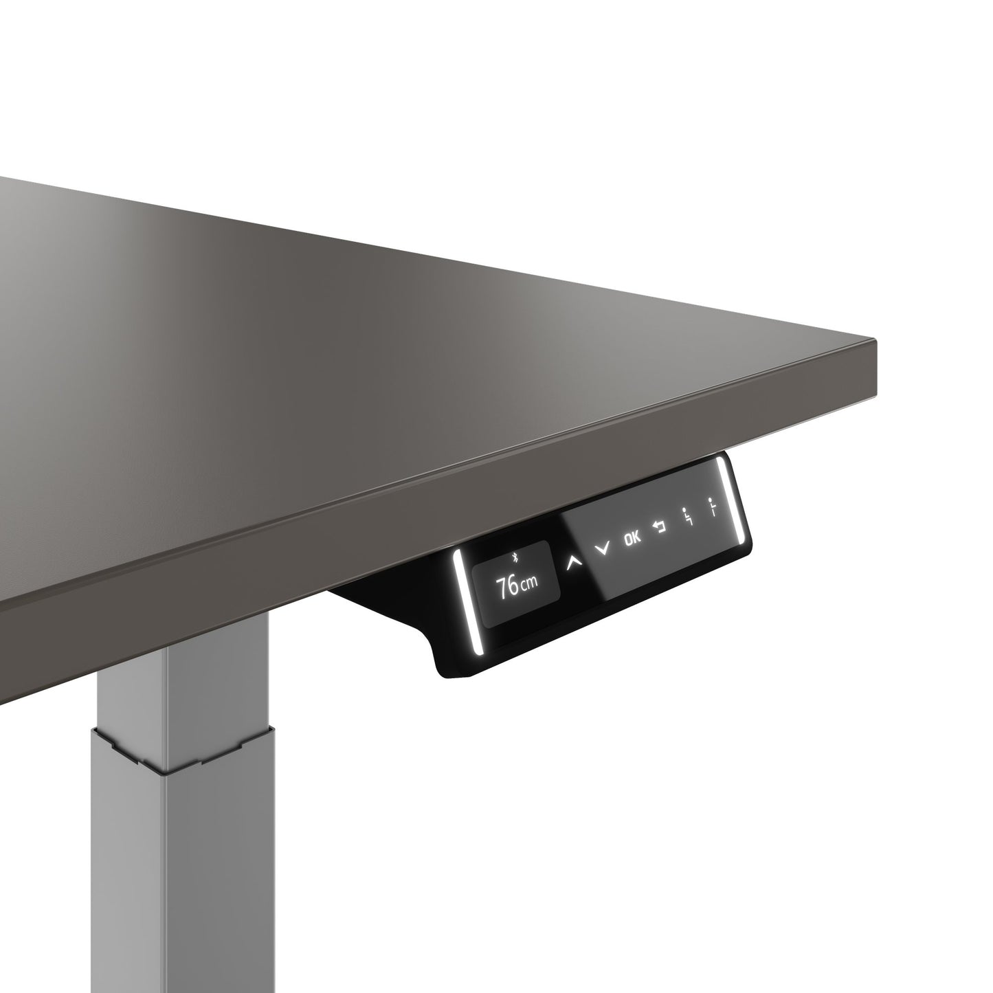 TELDRA Pro, Bureau à 2 moteurs | 1600 - 1800 mm, réglable à hauteur électrique, gris cubanite