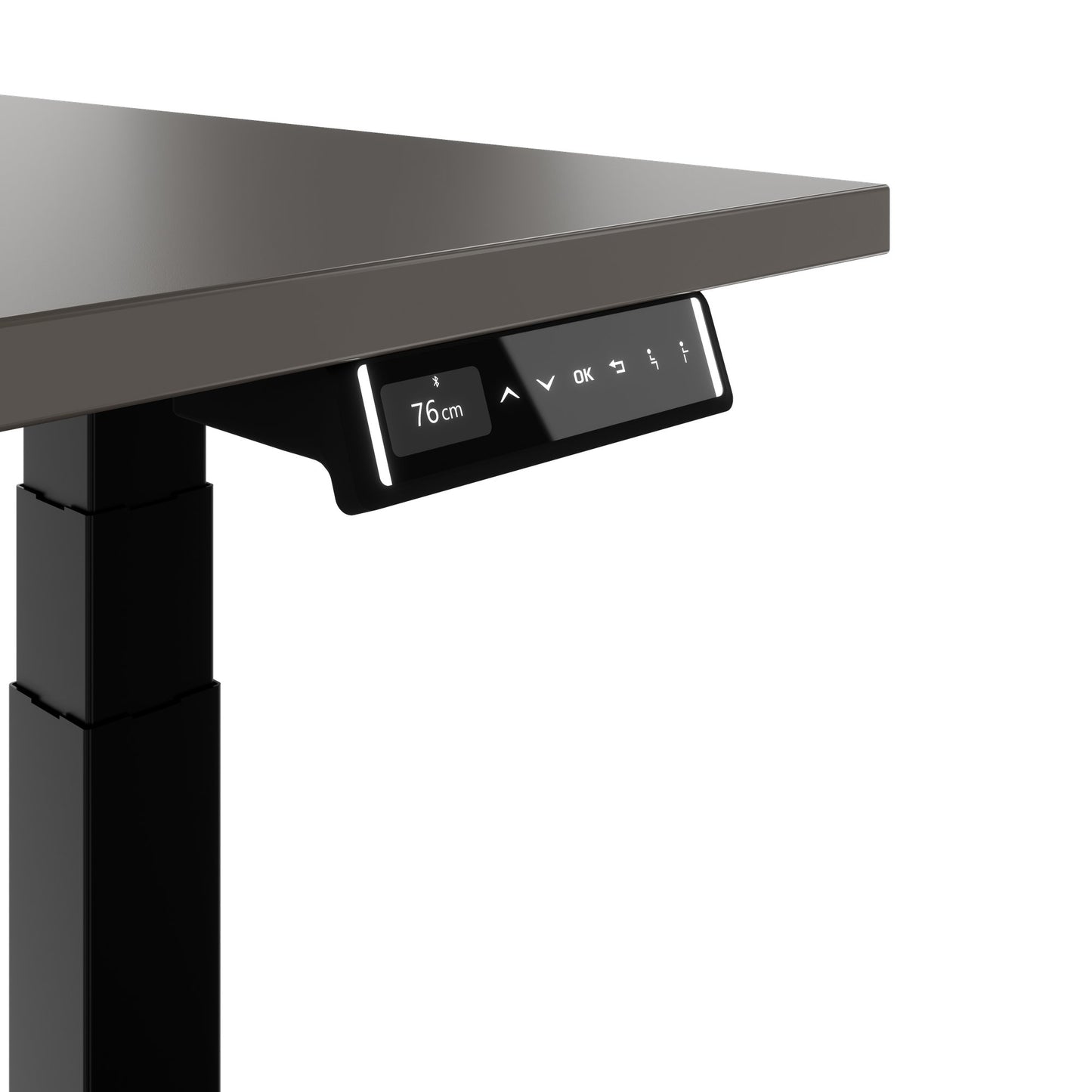 TELDRA Pro, Bureau à 2 moteurs | 1600 - 1800 mm, réglable à hauteur électrique, gris cubanite