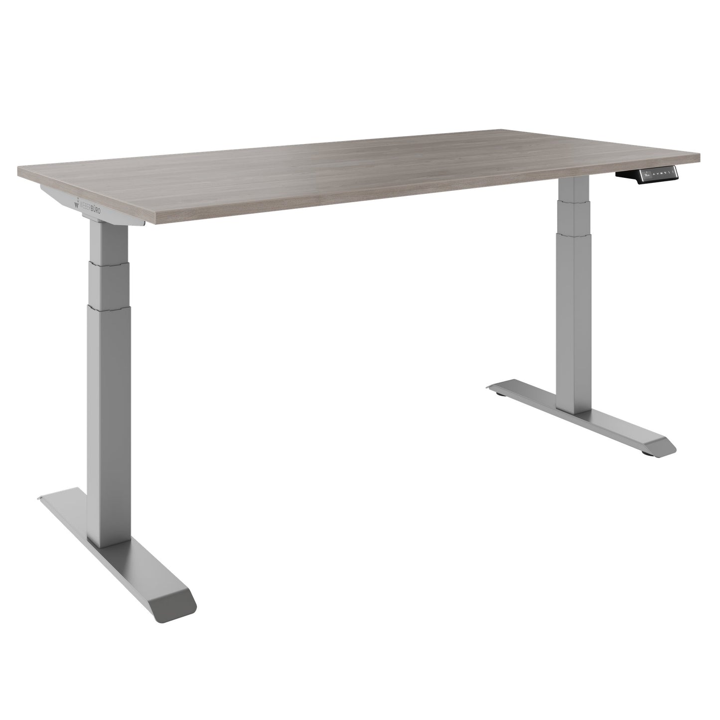 TELDRA Pro, Bureau à 2 moteurs | 1600 - 1800 mm, réglable à hauteur électrique, gris de chêne nord