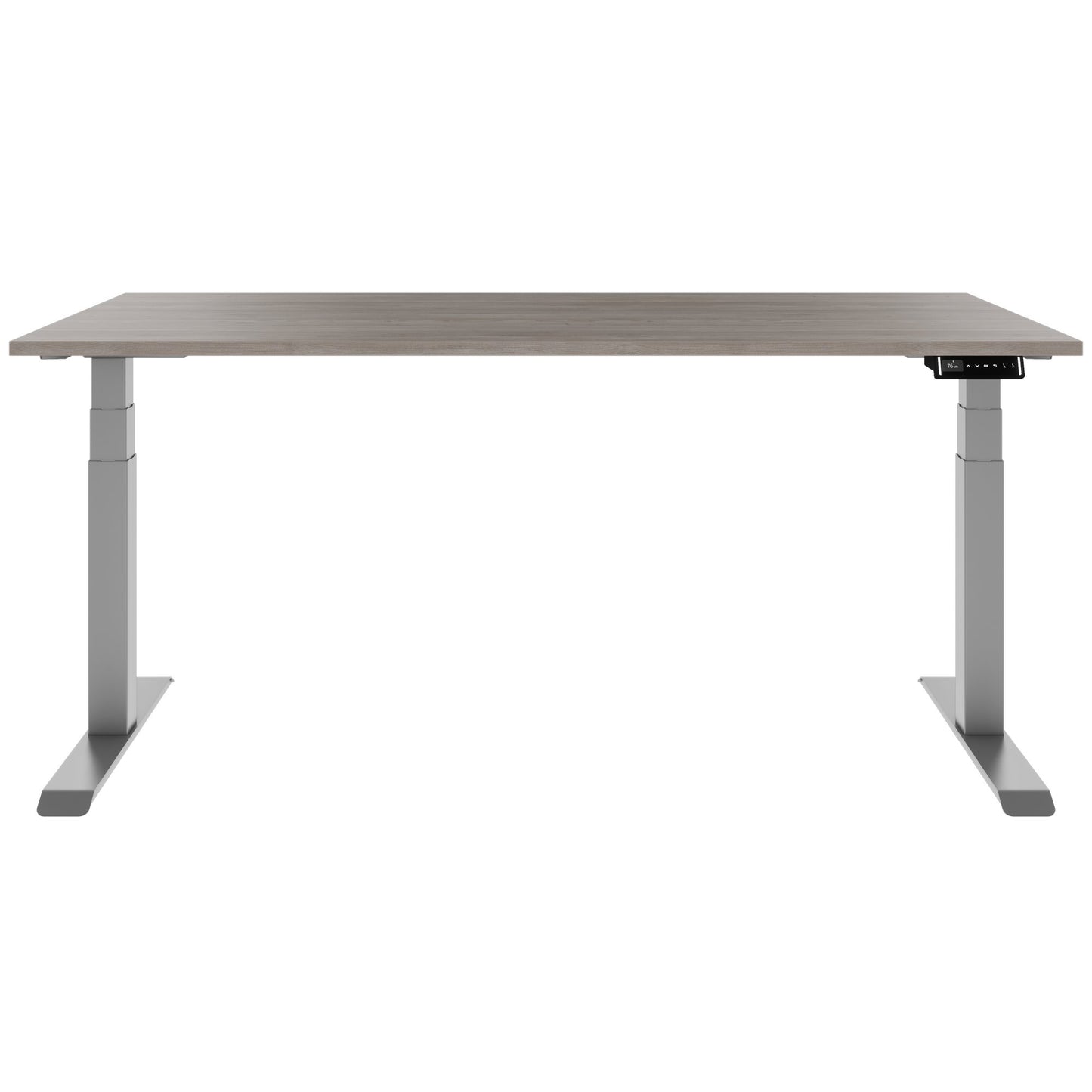 TELDRA Pro, Bureau à 2 moteurs | 1600 - 1800 mm, réglable à hauteur électrique, gris de chêne nord