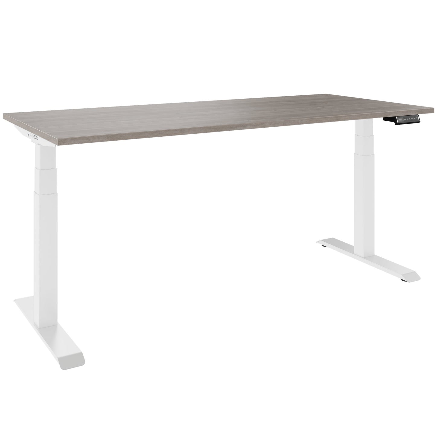 TELDRA Pro, Bureau à 2 moteurs | 1600 - 1800 mm, réglable à hauteur électrique, gris de chêne nord