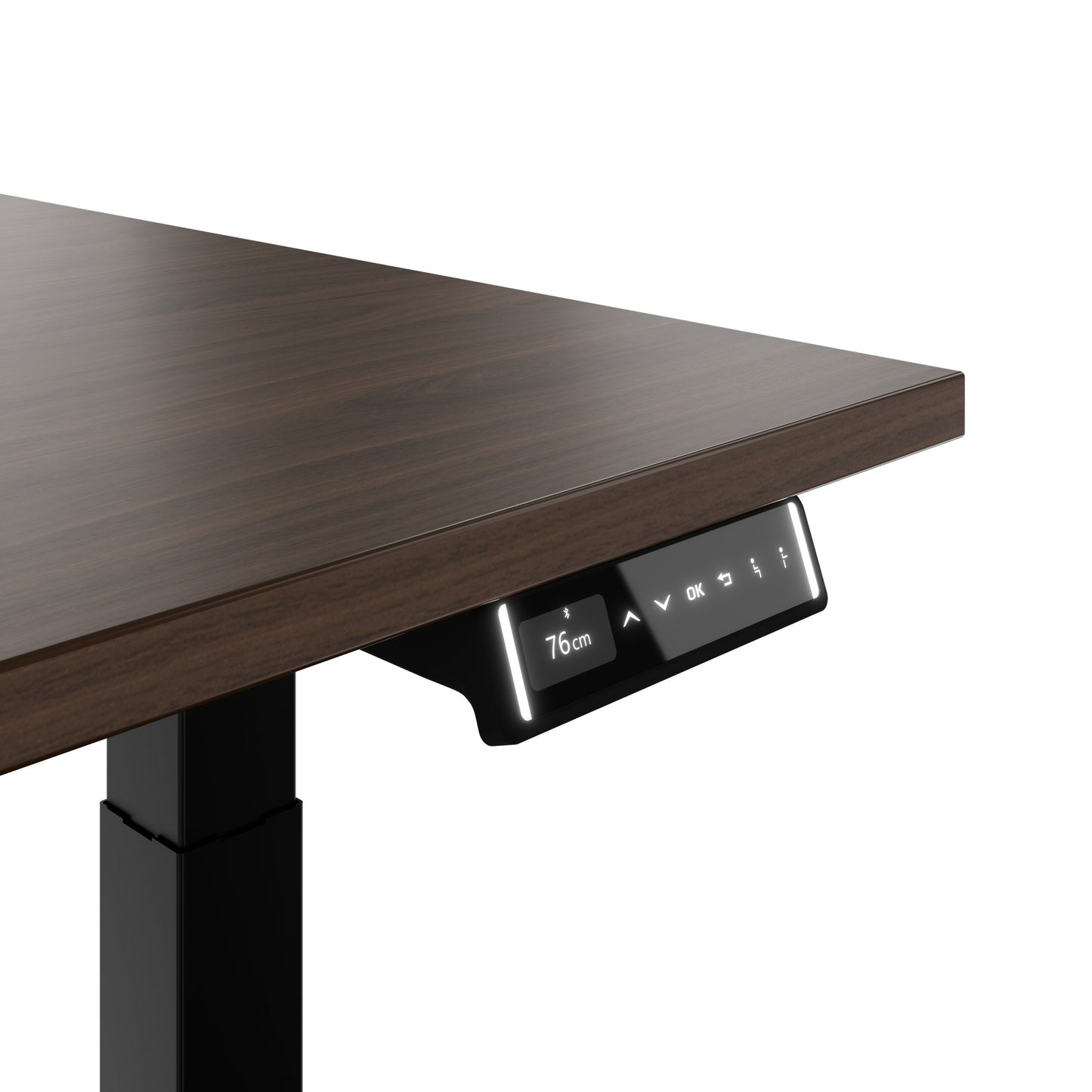 TELDRA Pro, Bureau à 2 moteurs | 1600 - 1800 mm, réglable à hauteur électrique, noyer