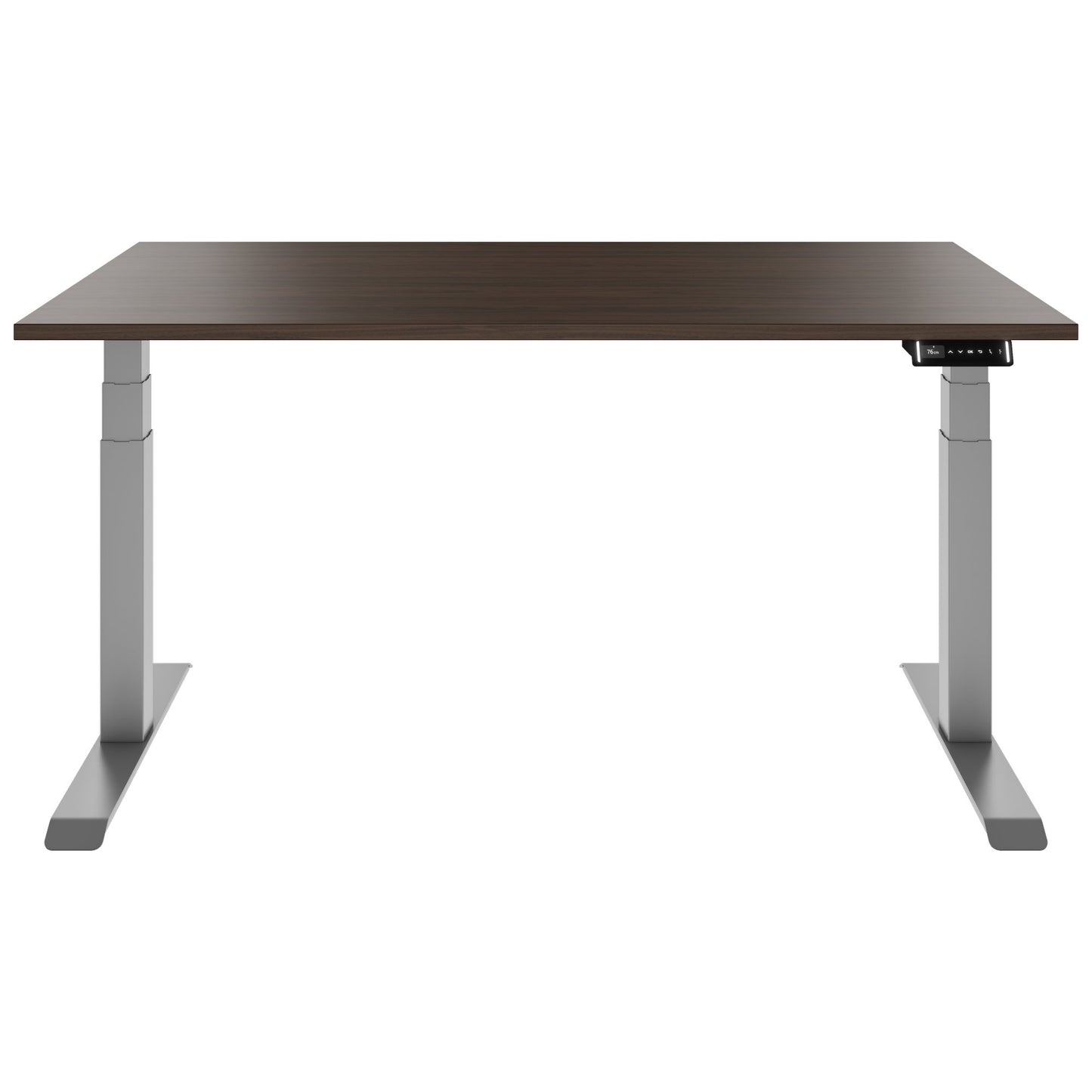 TELDRA Pro, Bureau à 2 moteurs | 1600 - 1800 mm, réglable à hauteur électrique, noyer