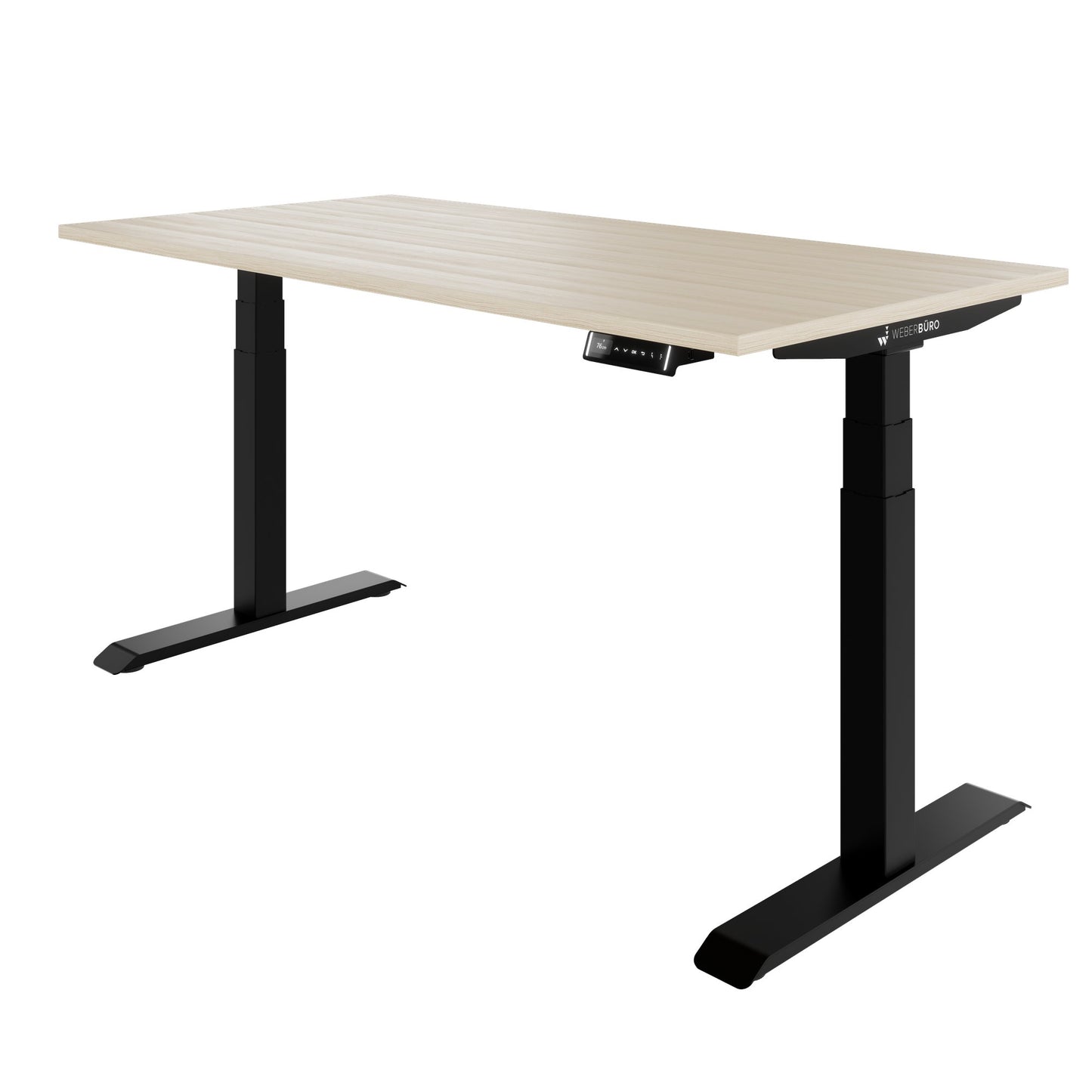 TELDRA Pro, Bureau à 2 moteurs | 1600 - 1800 mm, réglable à hauteur électrique, cendres de sable