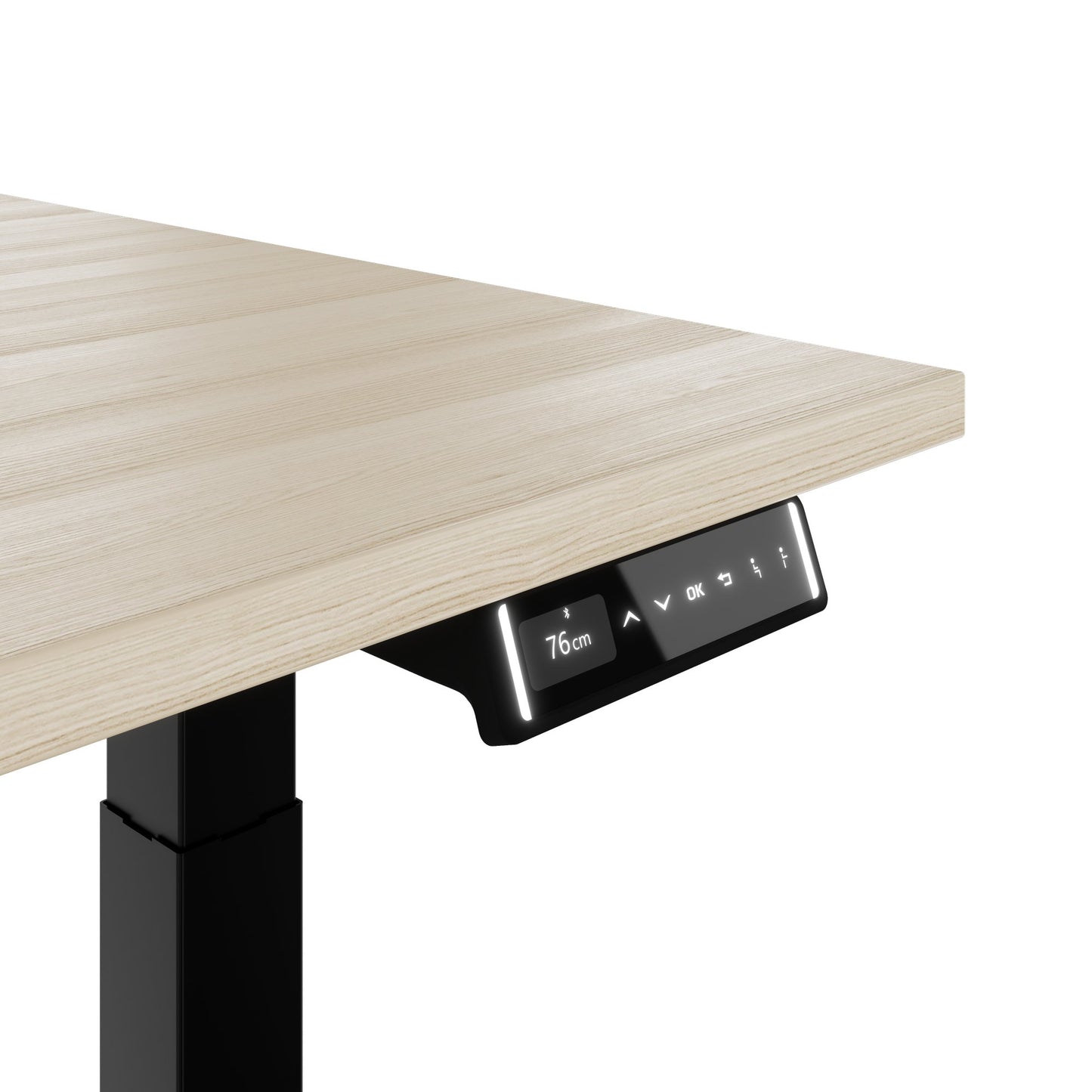 TELDRA Pro, Bureau à 2 moteurs | 1600 - 1800 mm, réglable à hauteur électrique, cendres de sable