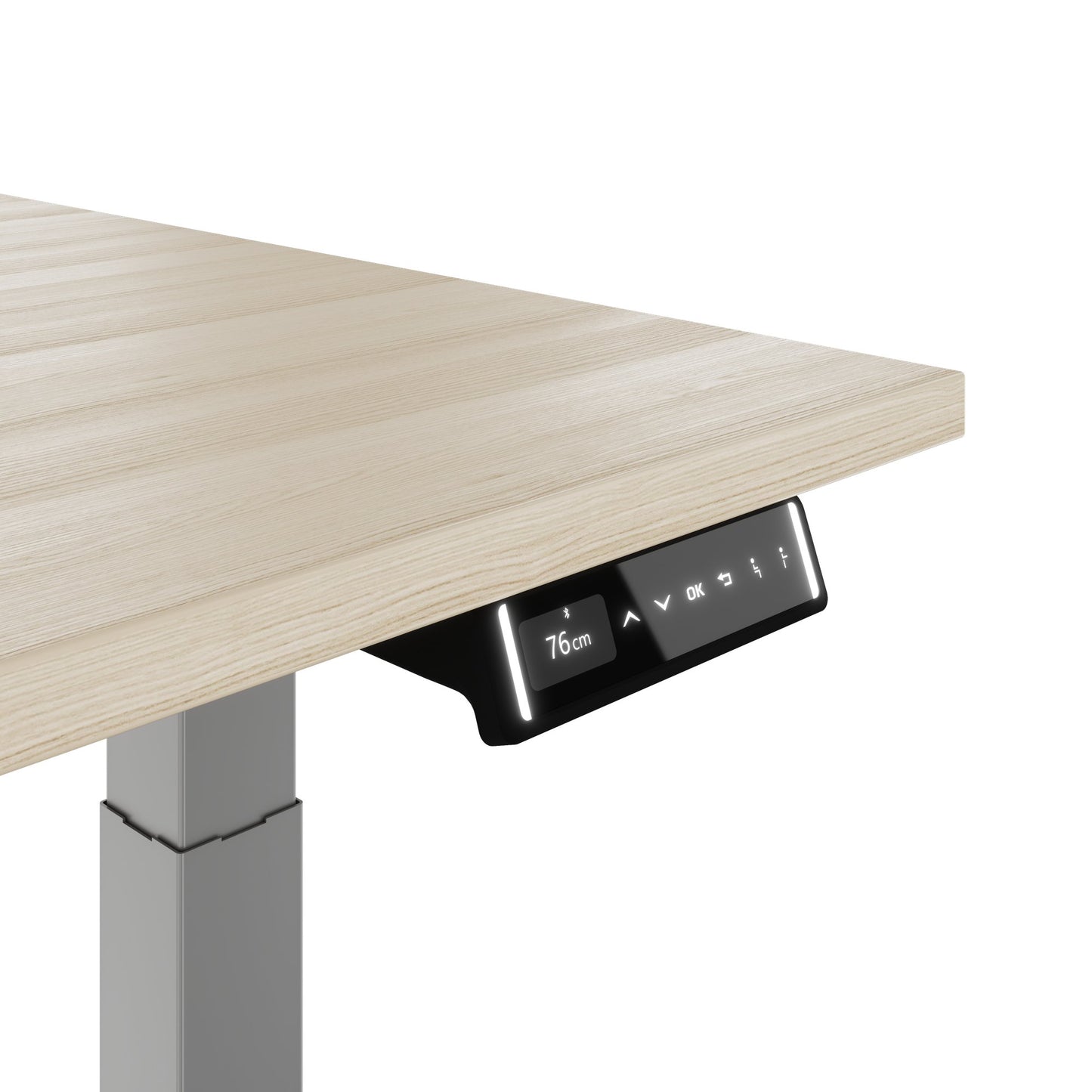 TELDRA Pro, Bureau à 2 moteurs | 1600 - 1800 mm, réglable à hauteur électrique, cendres de sable