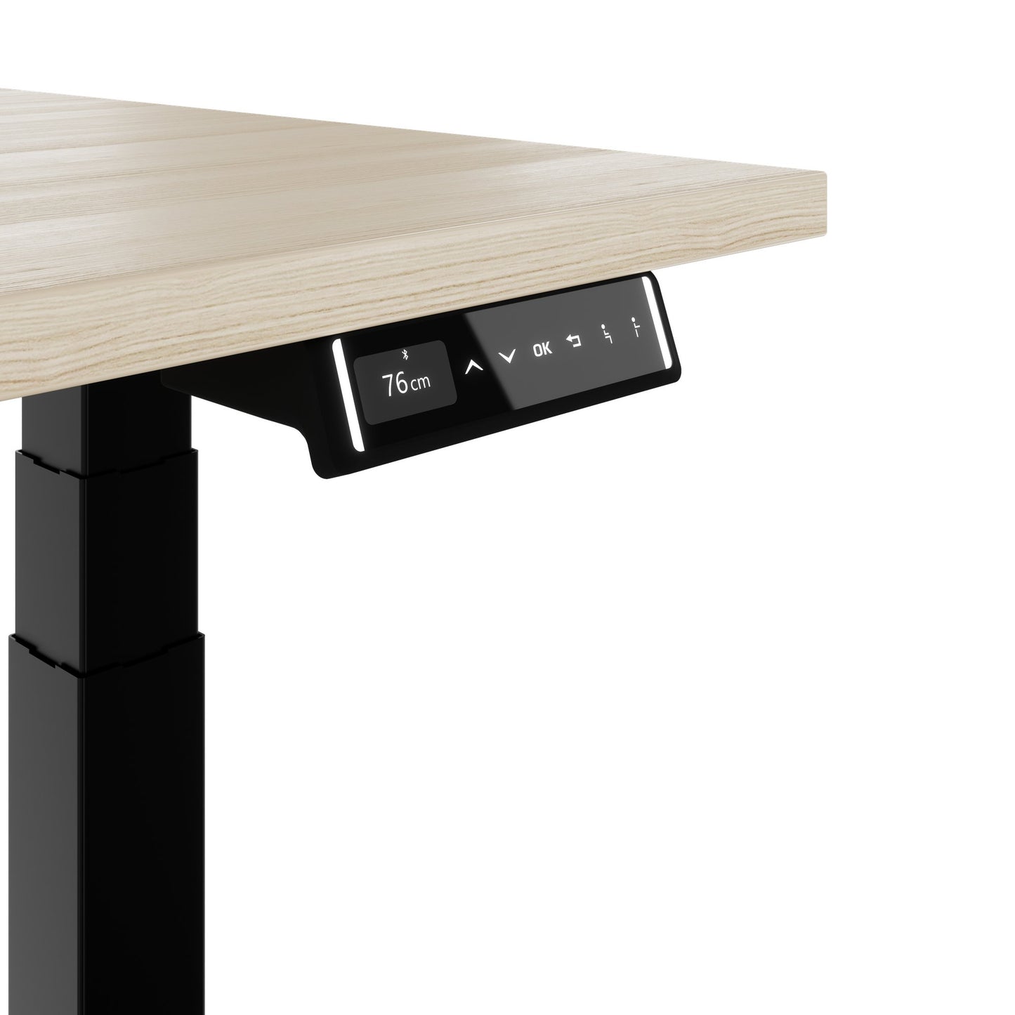 TELDRA Pro, Bureau à 2 moteurs | 1600 - 1800 mm, réglable à hauteur électrique, cendres de sable