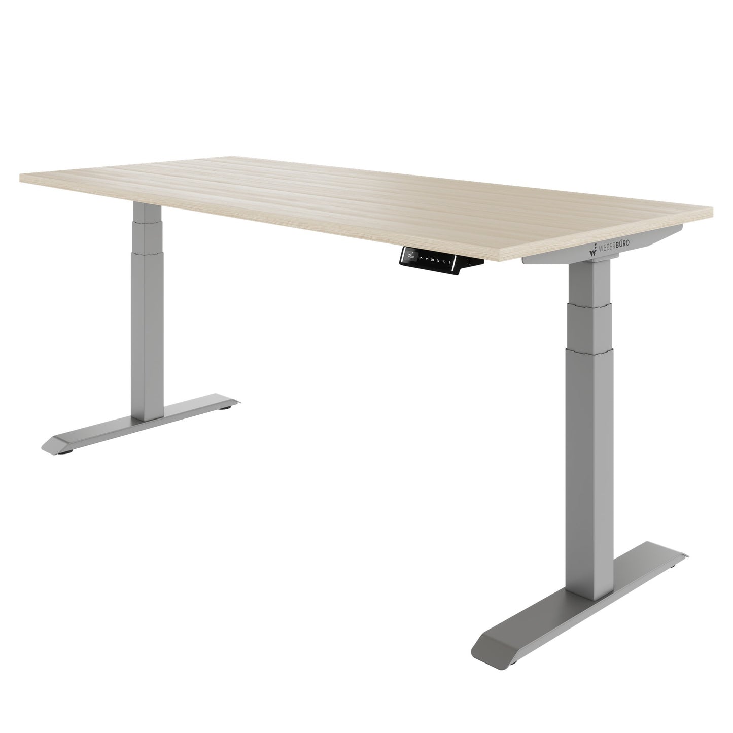 TELDRA Pro, Bureau à 2 moteurs | 1600 - 1800 mm, réglable à hauteur électrique, cendres de sable