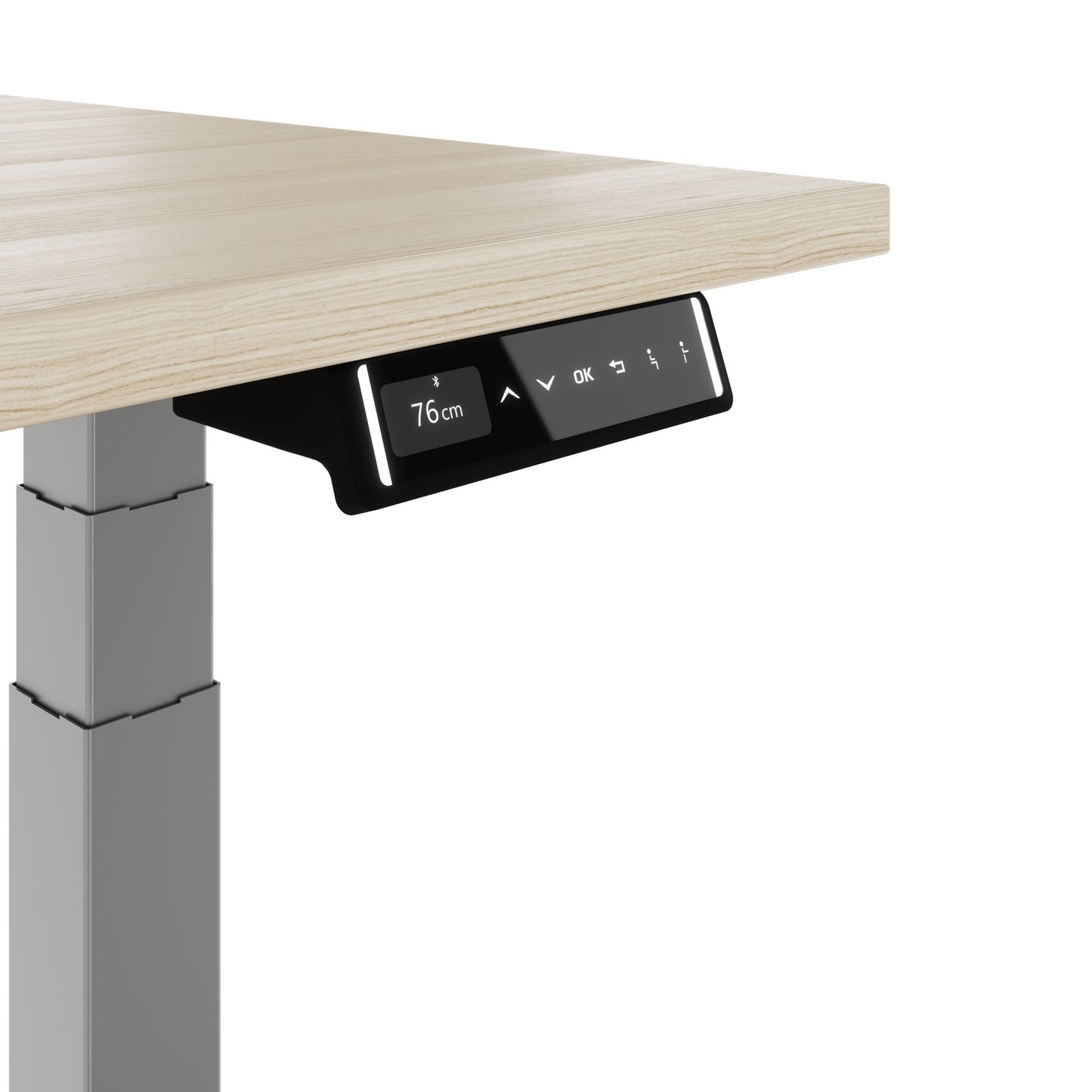 TELDRA Pro, Bureau à 2 moteurs | 1600 - 1800 mm, réglable à hauteur électrique, cendres de sable