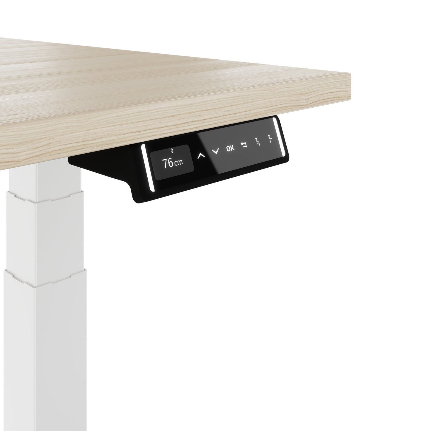 TELDRA Pro, Bureau à 2 moteurs | 1600 - 1800 mm, réglable à hauteur électrique, cendres de sable