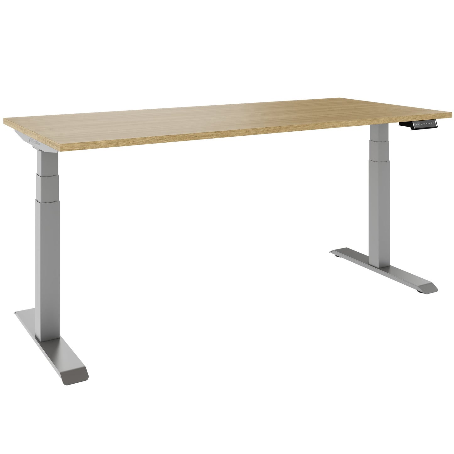 TELDRA Pro, Desk a 2 motori | 1600 - 2000 mm, regolabile in altezza elettricamente, vera quercia in legno in legno