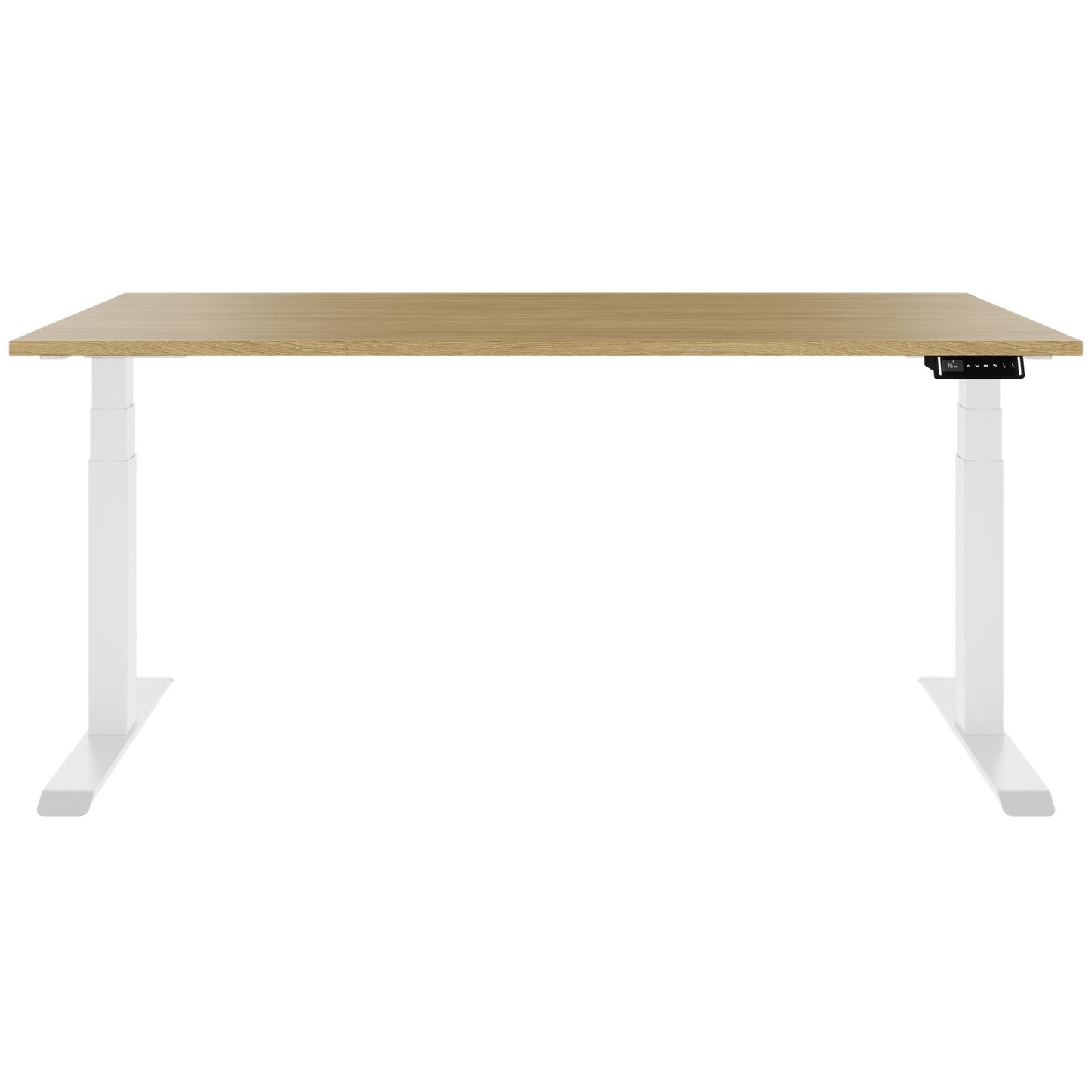 TELDRA Pro, Desk a 2 motori | 1600 - 2000 mm, regolabile in altezza elettricamente, vera quercia in legno in legno